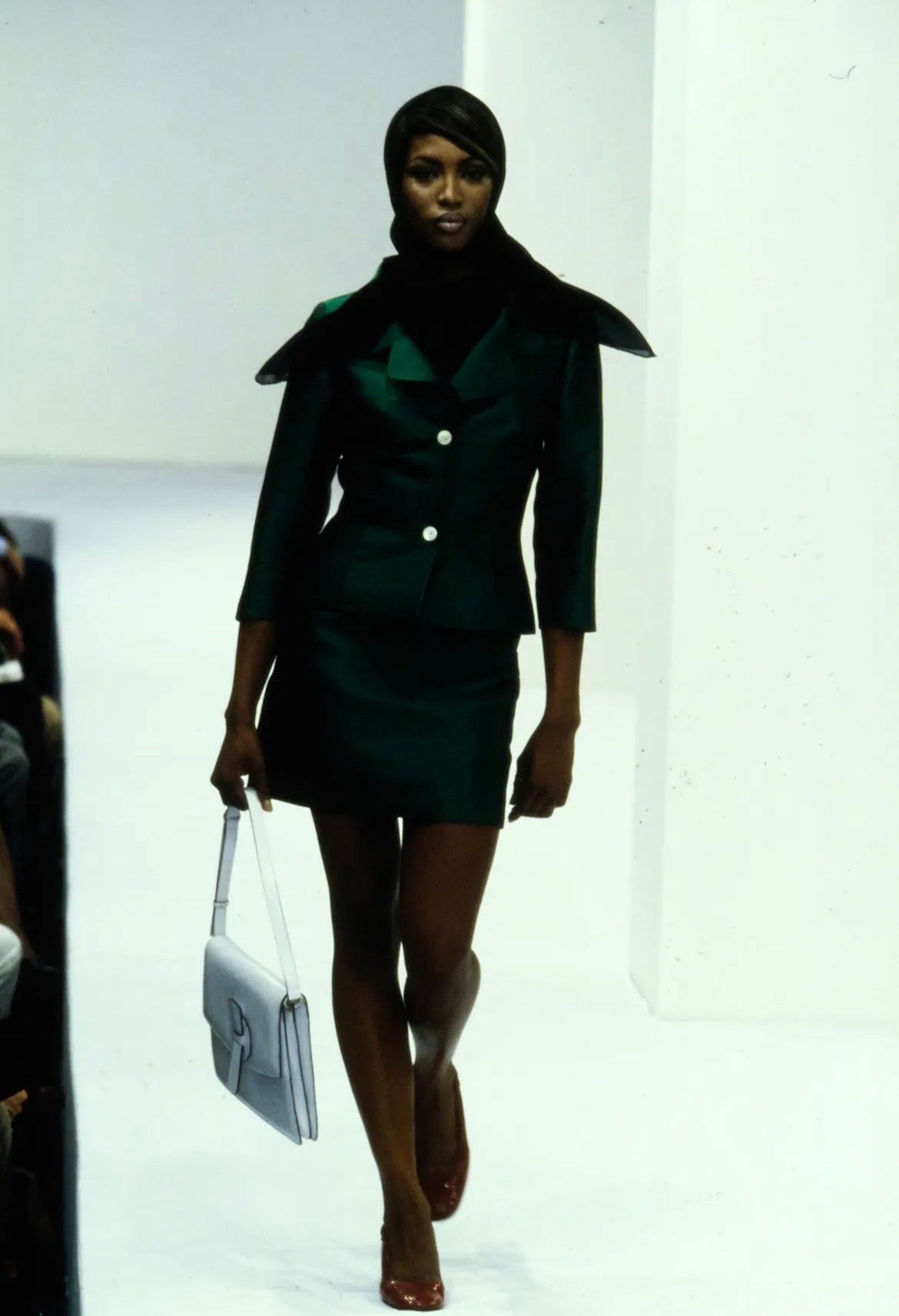 Dolce & Gabbana S/S 1996 Naomi satin suit