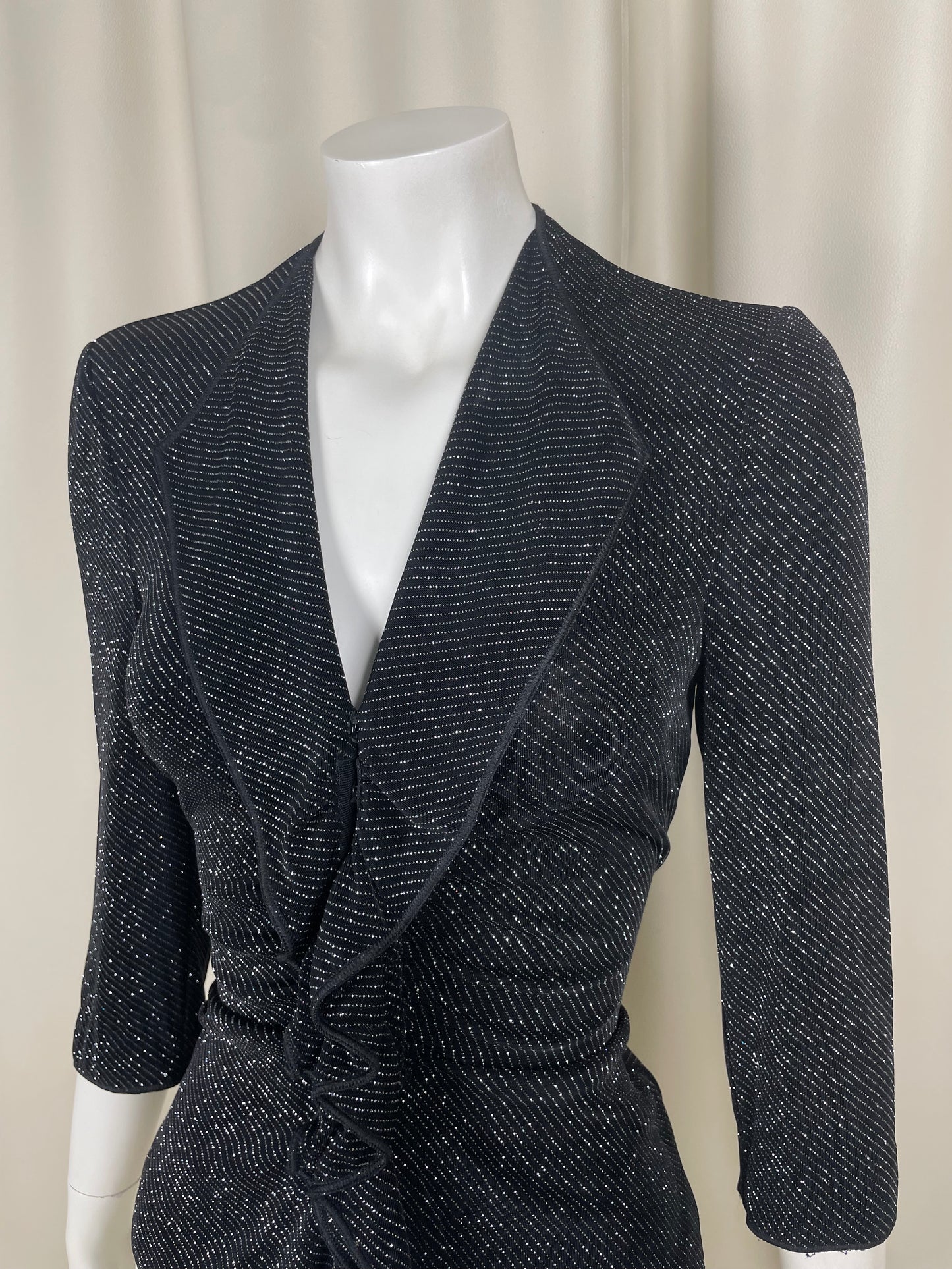Armani Glittery Pinstripe Blouse (M)