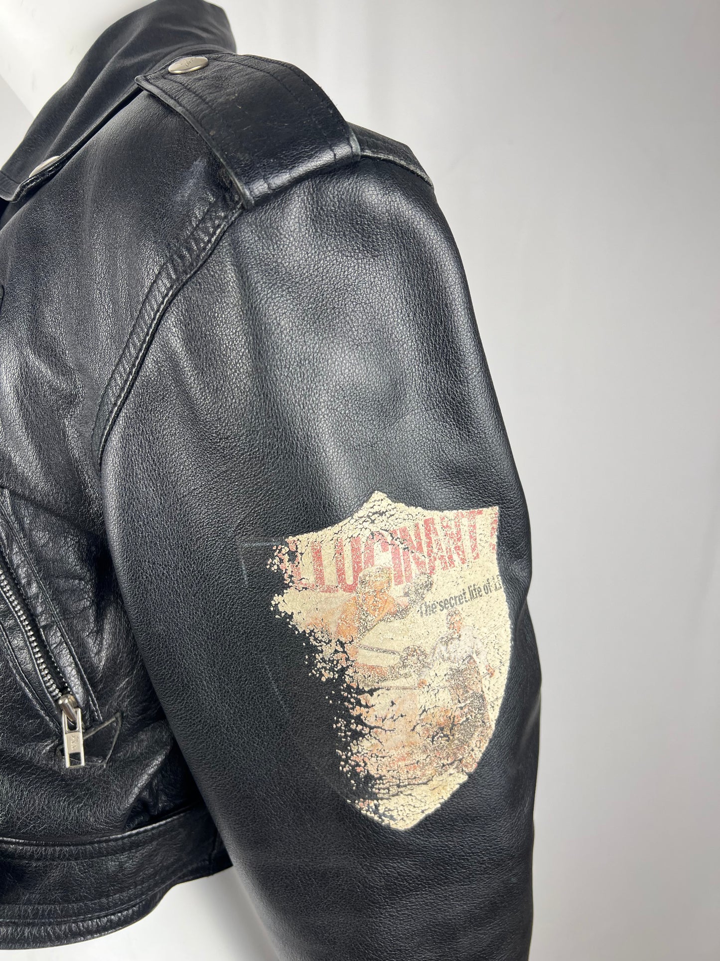 Junior Gaultier biker Leather Jacket (M)