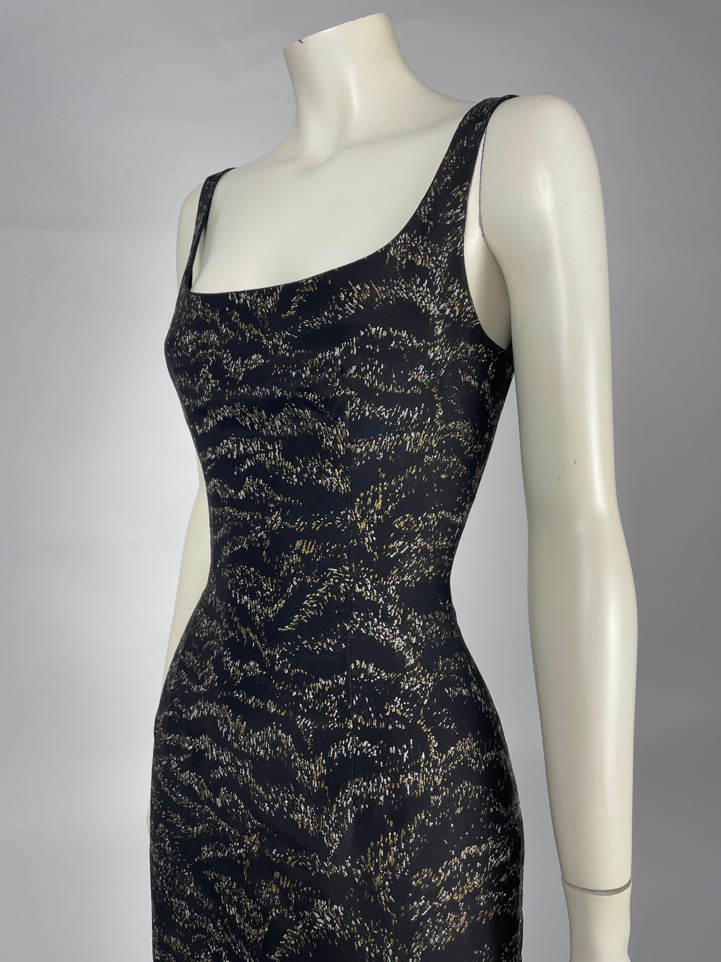 Gai Mattiolo 1990’s glittery maxi dress