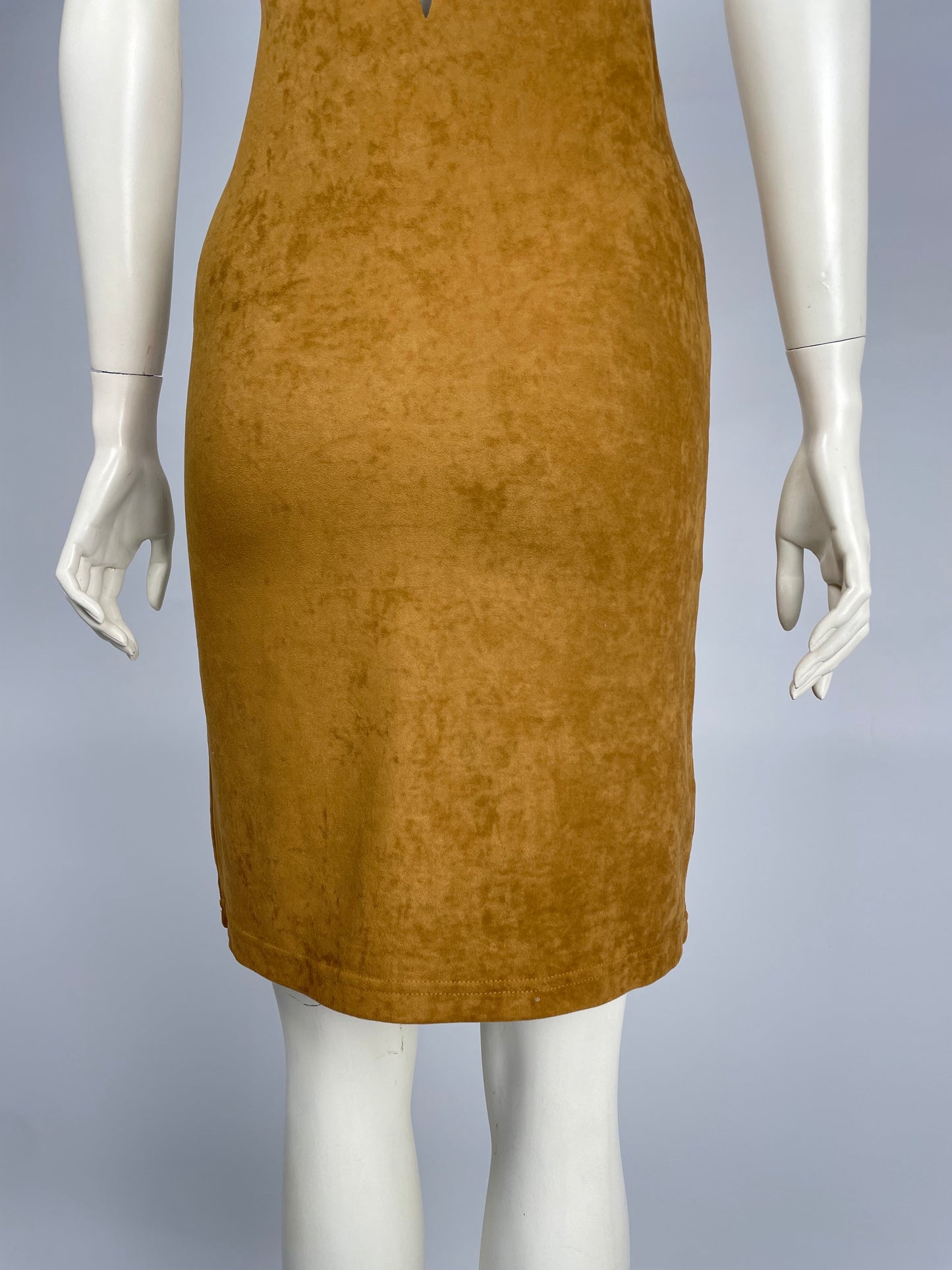 Gai Mattiolo 1990’s velour halter neck dress