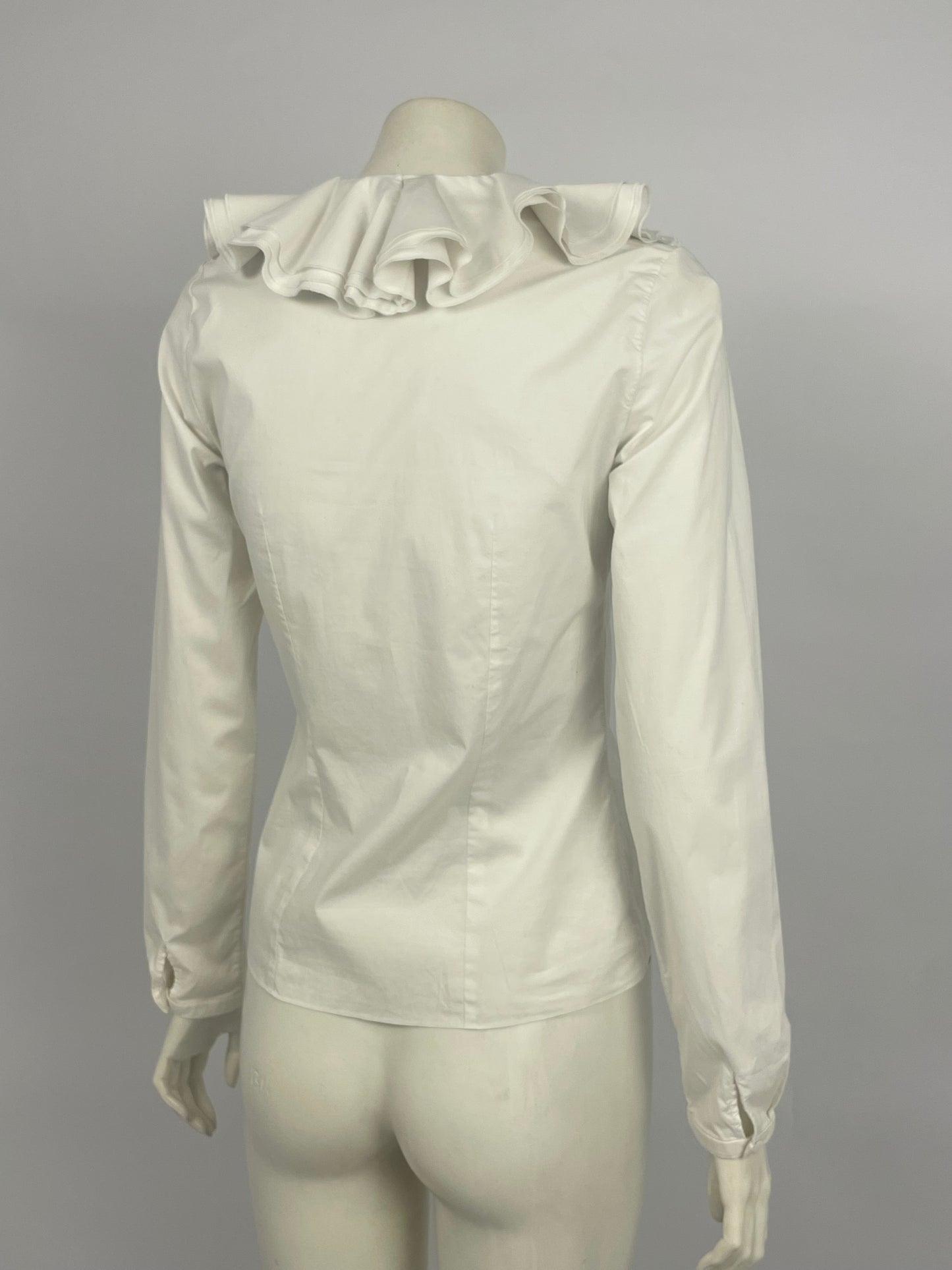 Dior by John Galliano F/W 2008 ruffled white chemise