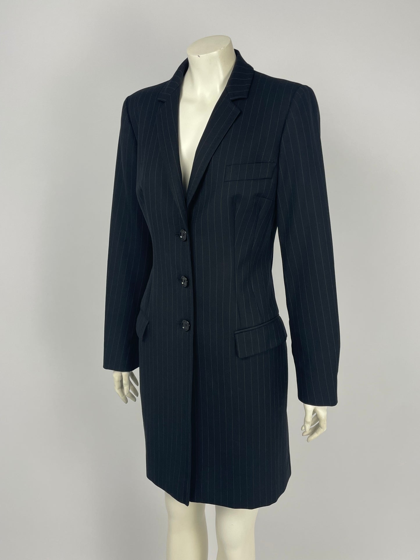 Dolce & Gabbana F/W 1997 Pinstripe Tailored Coat