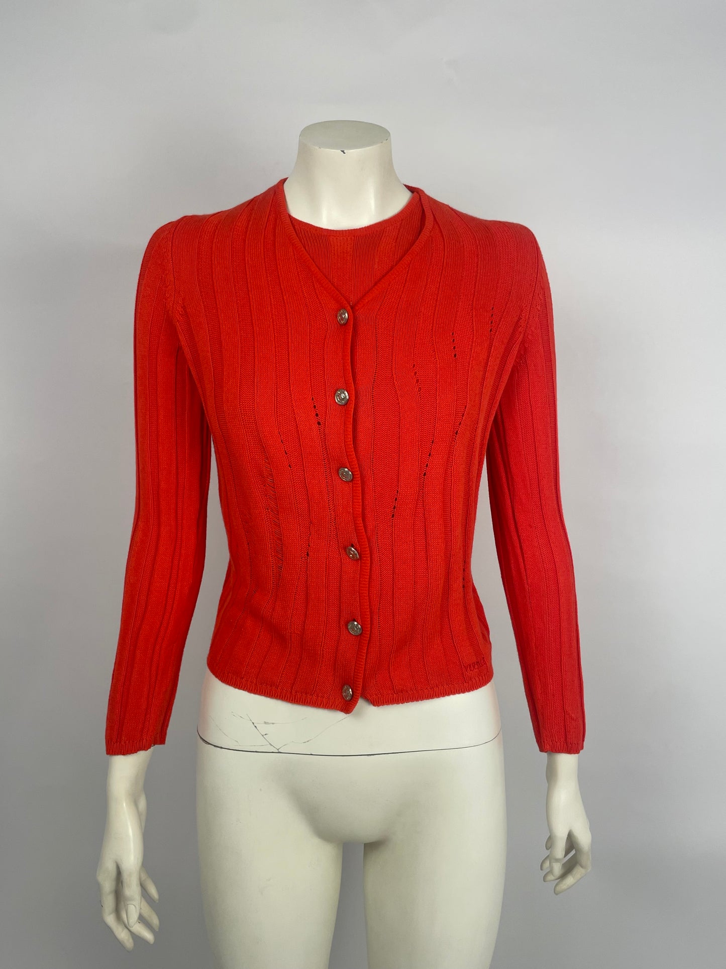 Gianni Versace 2000’s red twin set