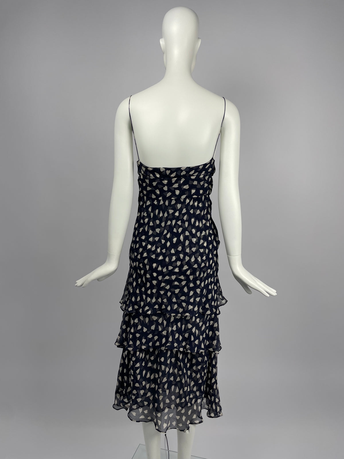 Georges Rech early 2000's silk ruffle dress