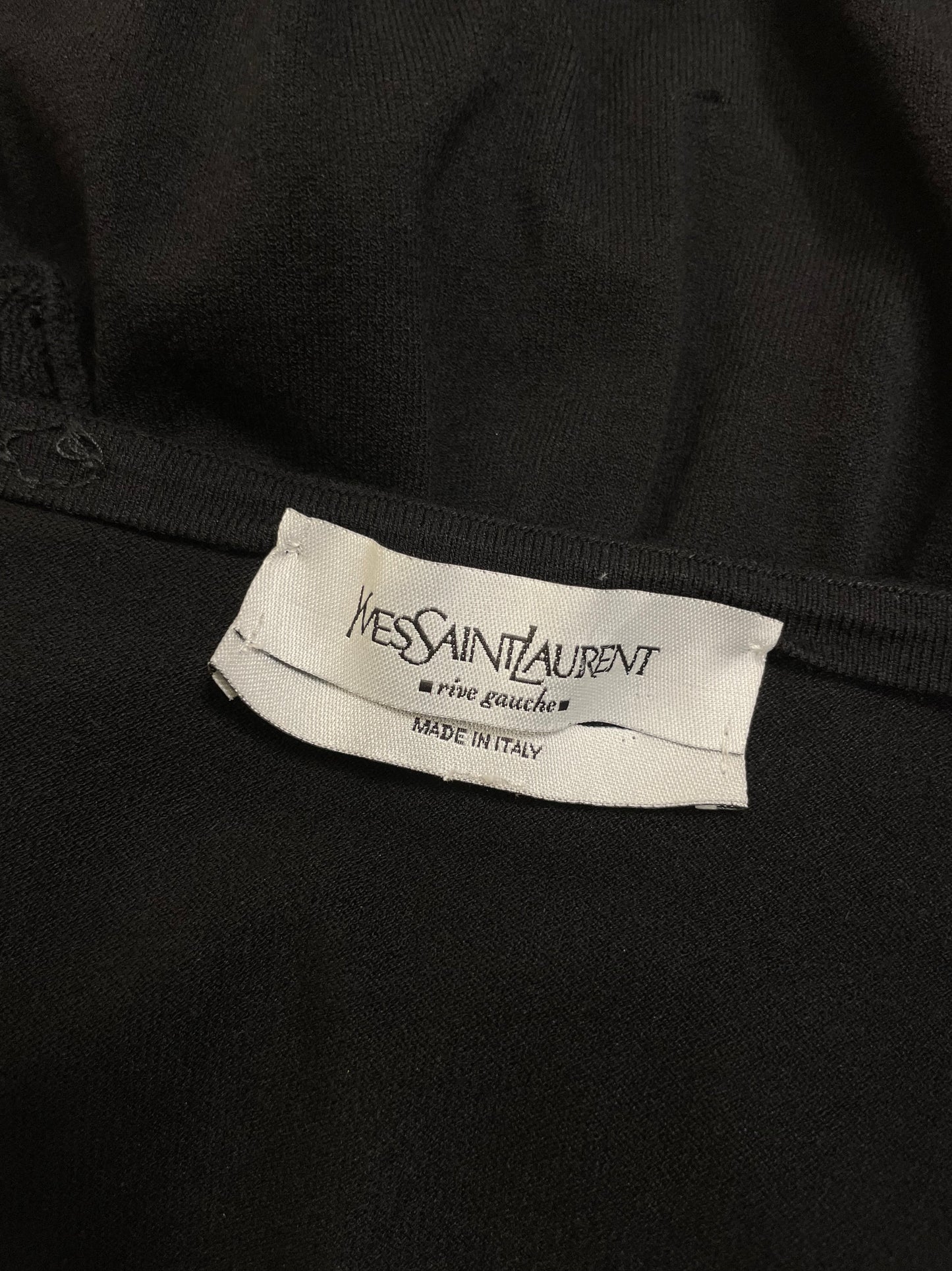 Saint Laurent by Tom Ford F/W 2002 Velour Tie Top (S)