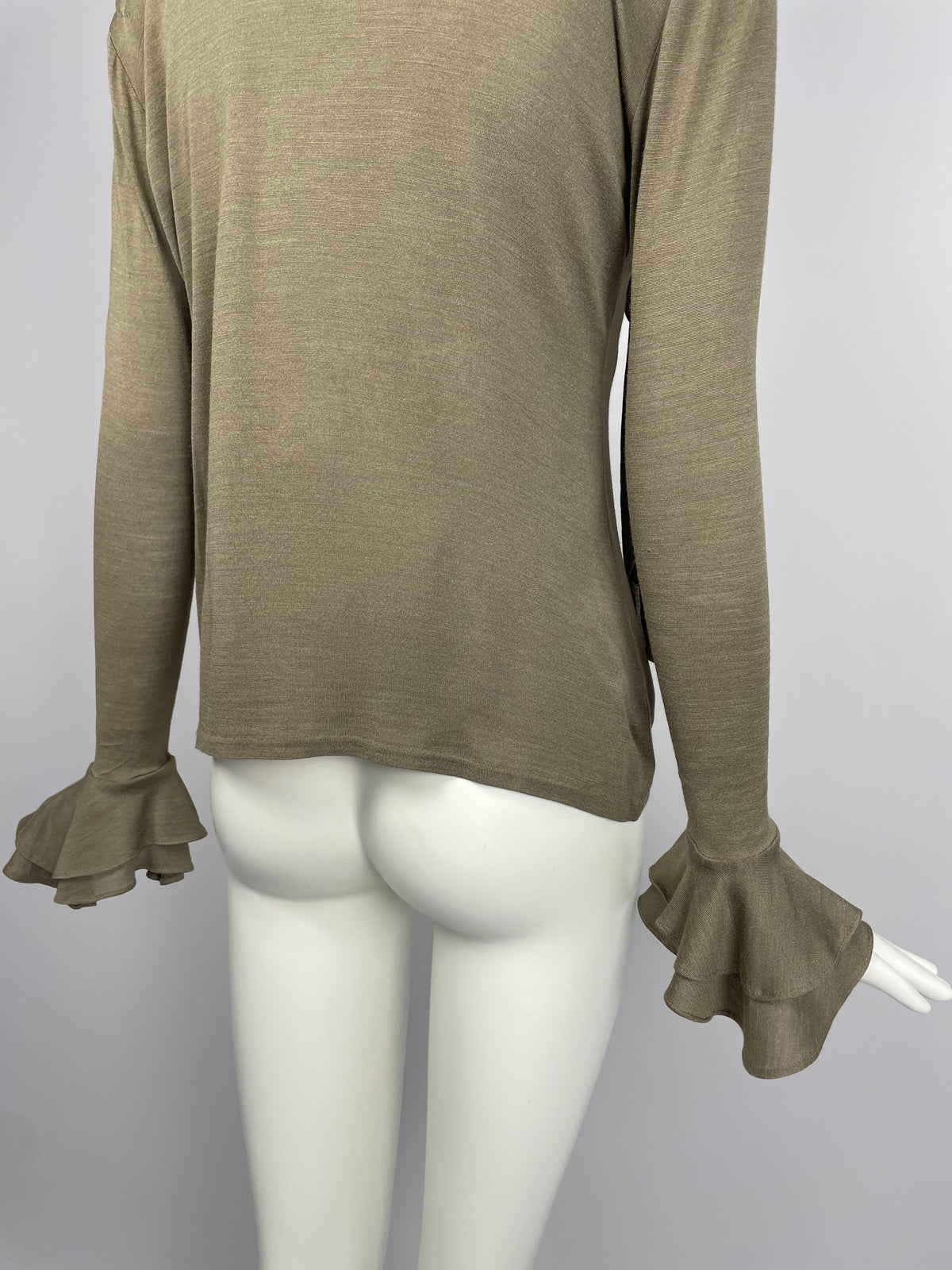 Ralph Lauren 2000's silk ruffle blouse