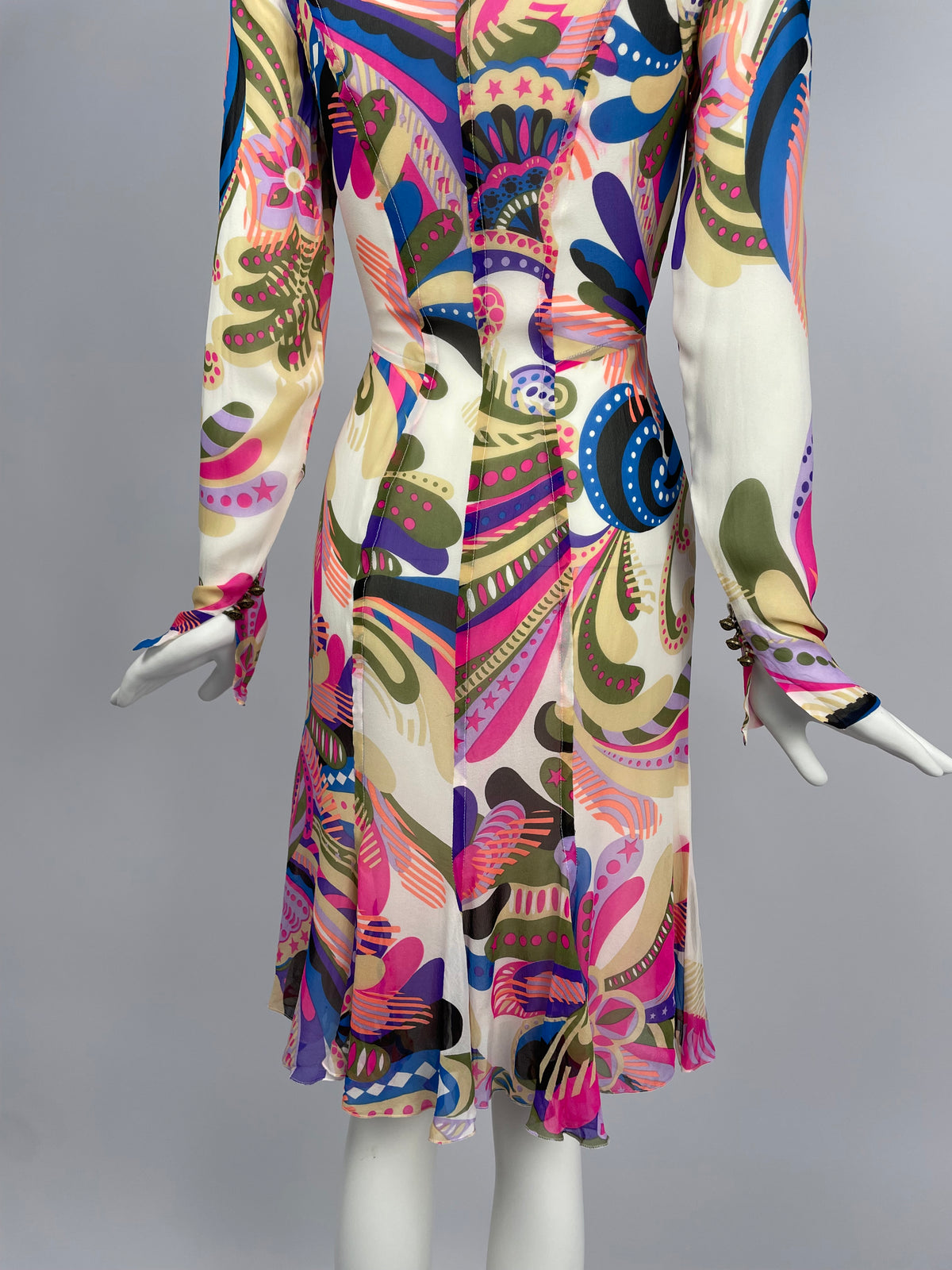 Gianni Versace Couture F/W 2002 Silk Dress