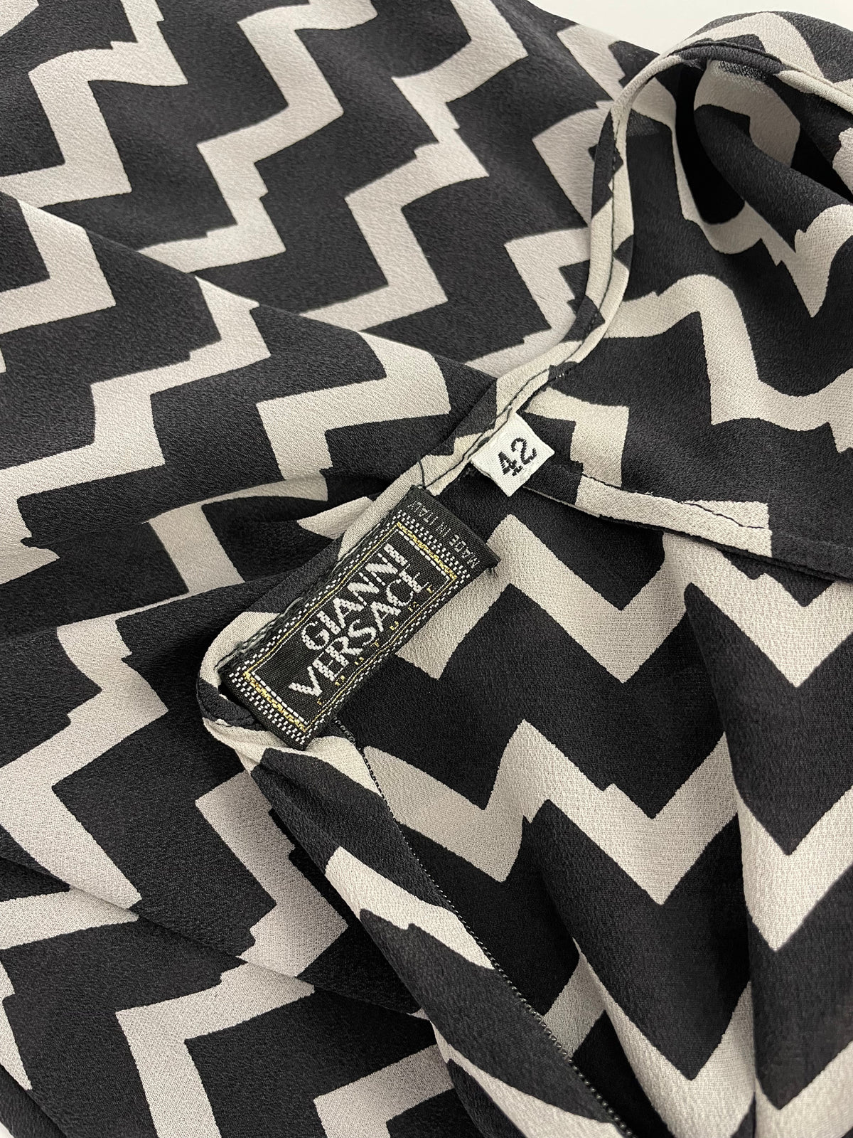Gianni Versace 1990's stripes print top