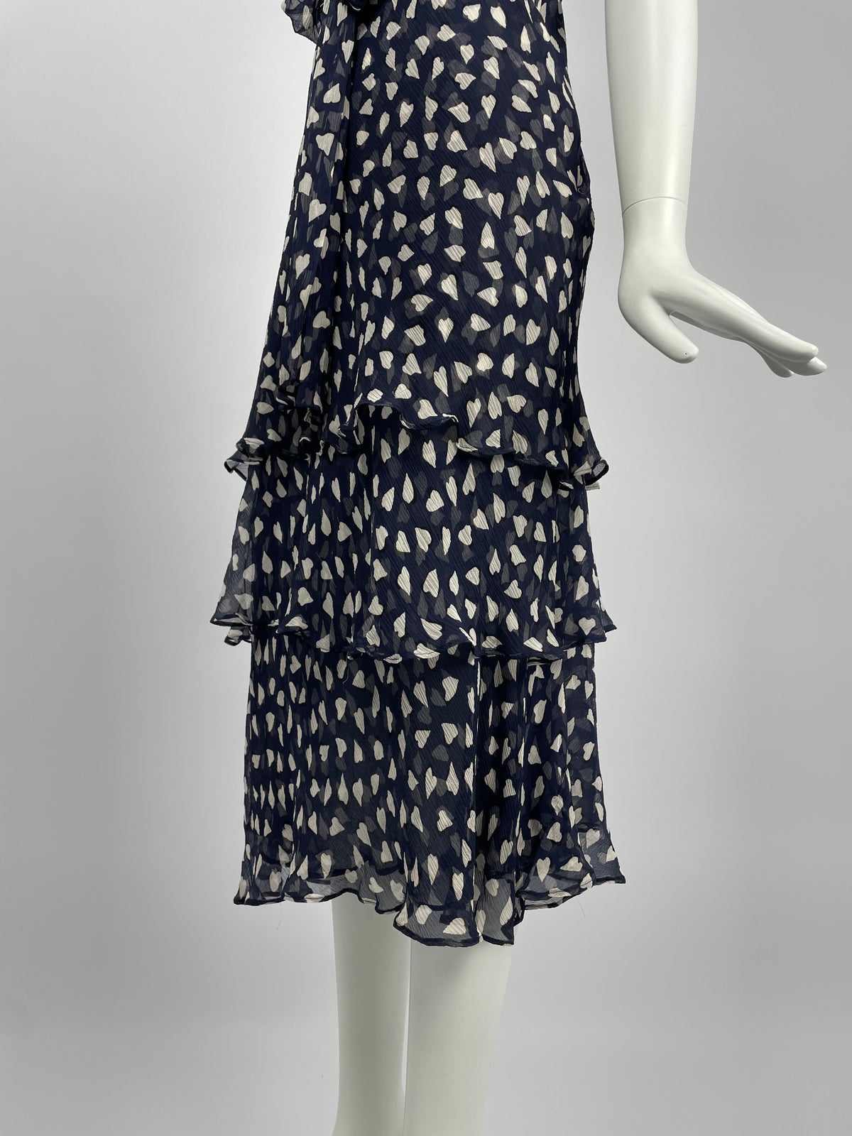 Georges Rech early 2000's silk ruffle dress