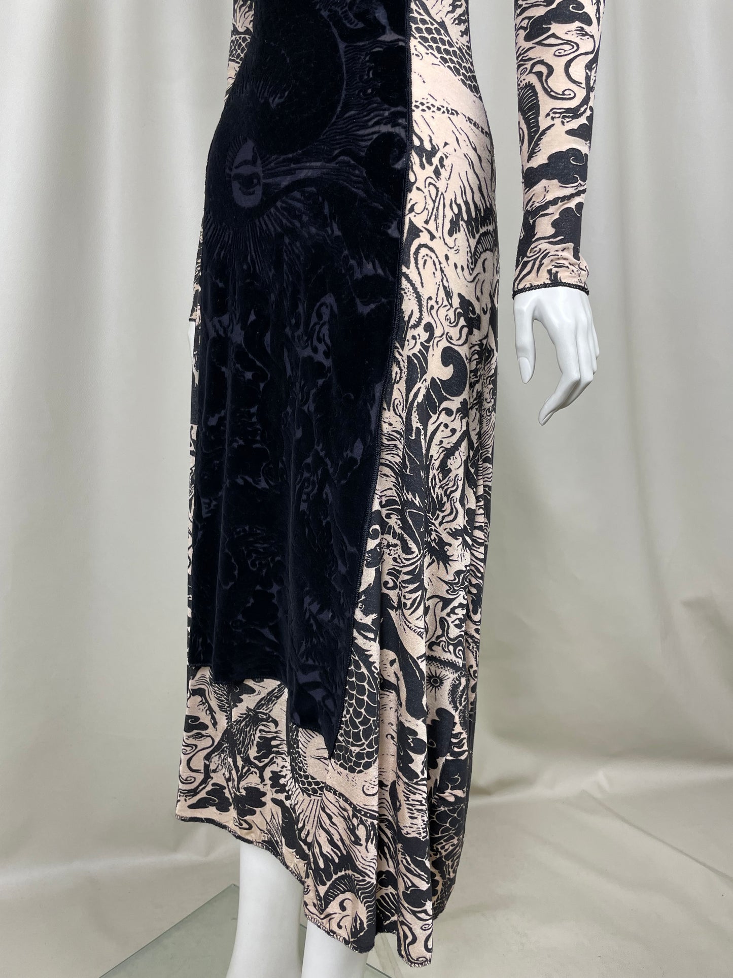 Jean Paul Gaultier Tattoo Mesh Dress (M)