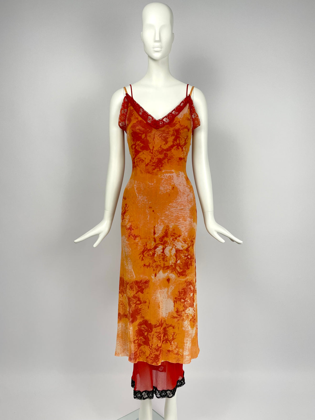 Jean Paul Gaultier 1990’s double layer mesh dress