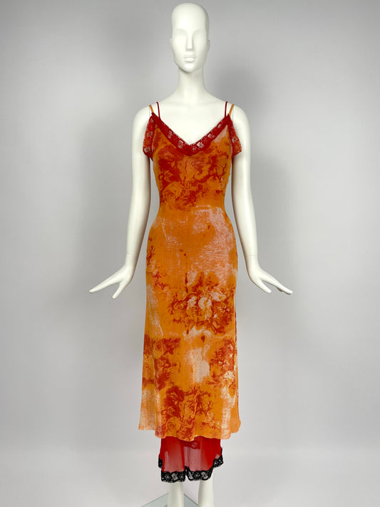 Jean Paul Gaultier 1990’s double layer mesh dress