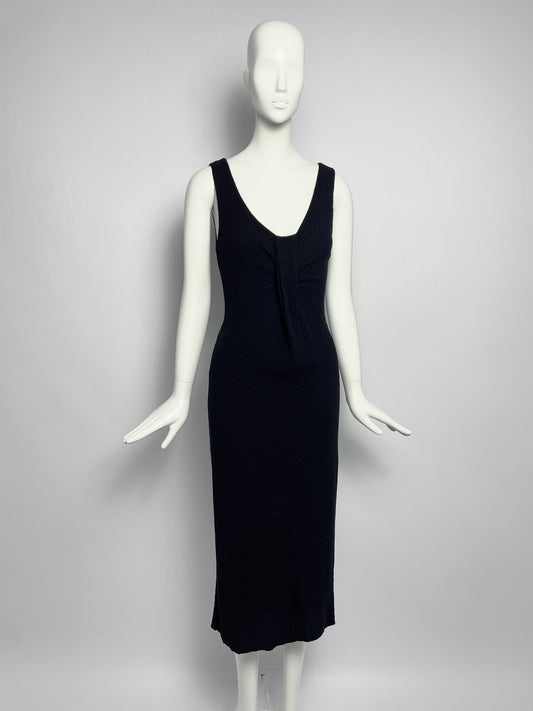 Dior F/W 2008 Knit pleated neckline dress