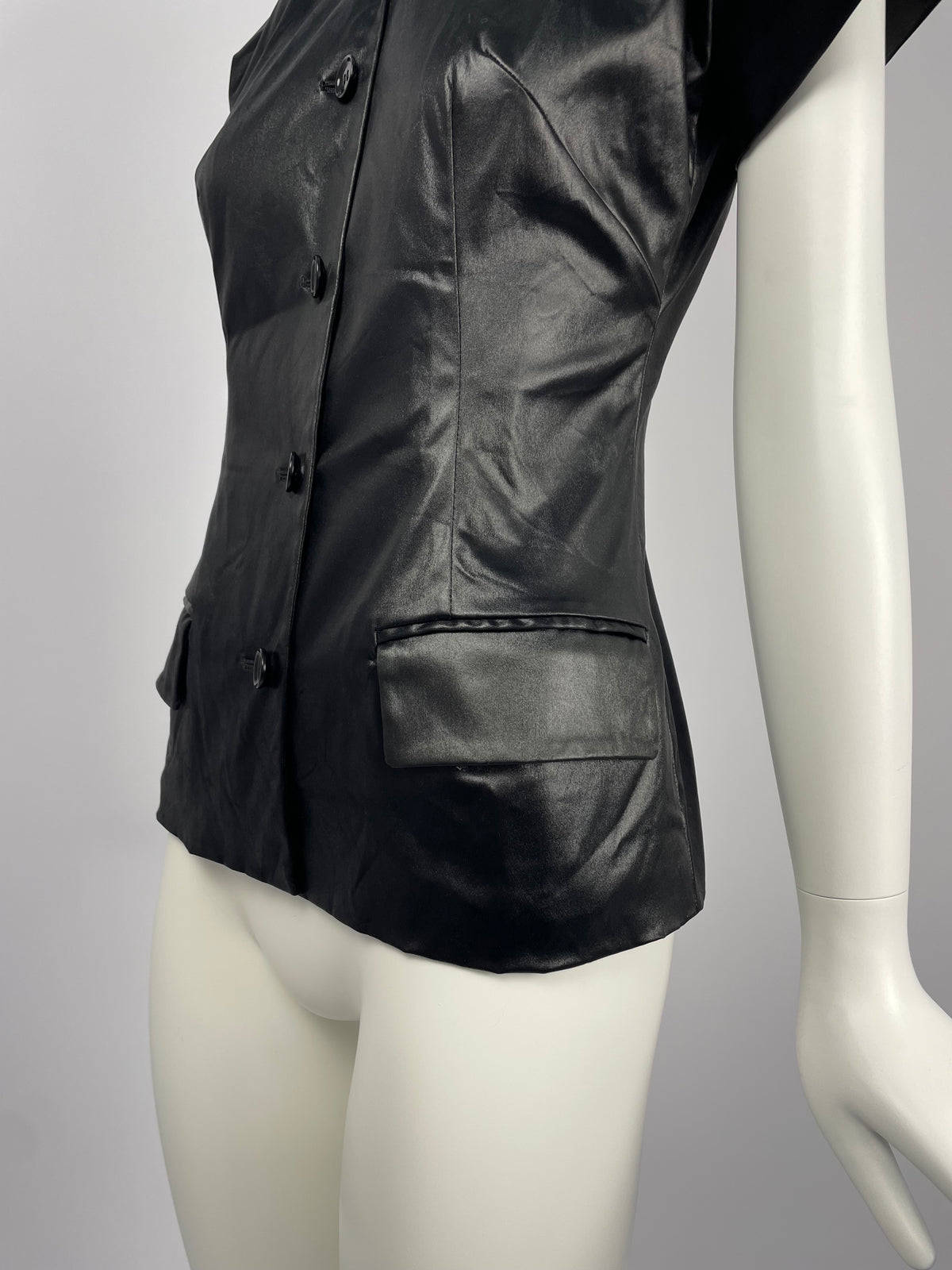 Dolce & Gabbana S/S 1999 patent leather shirt