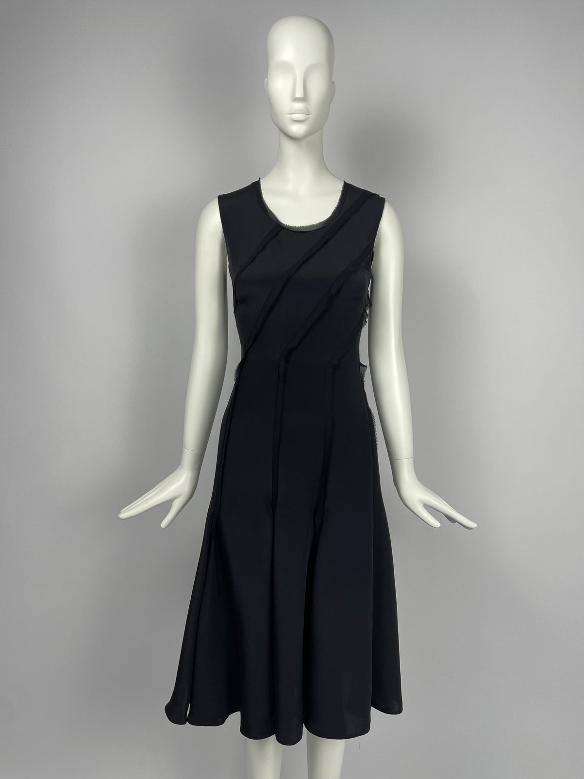 Oscar de la Renta 2000's Bias cut silk dress