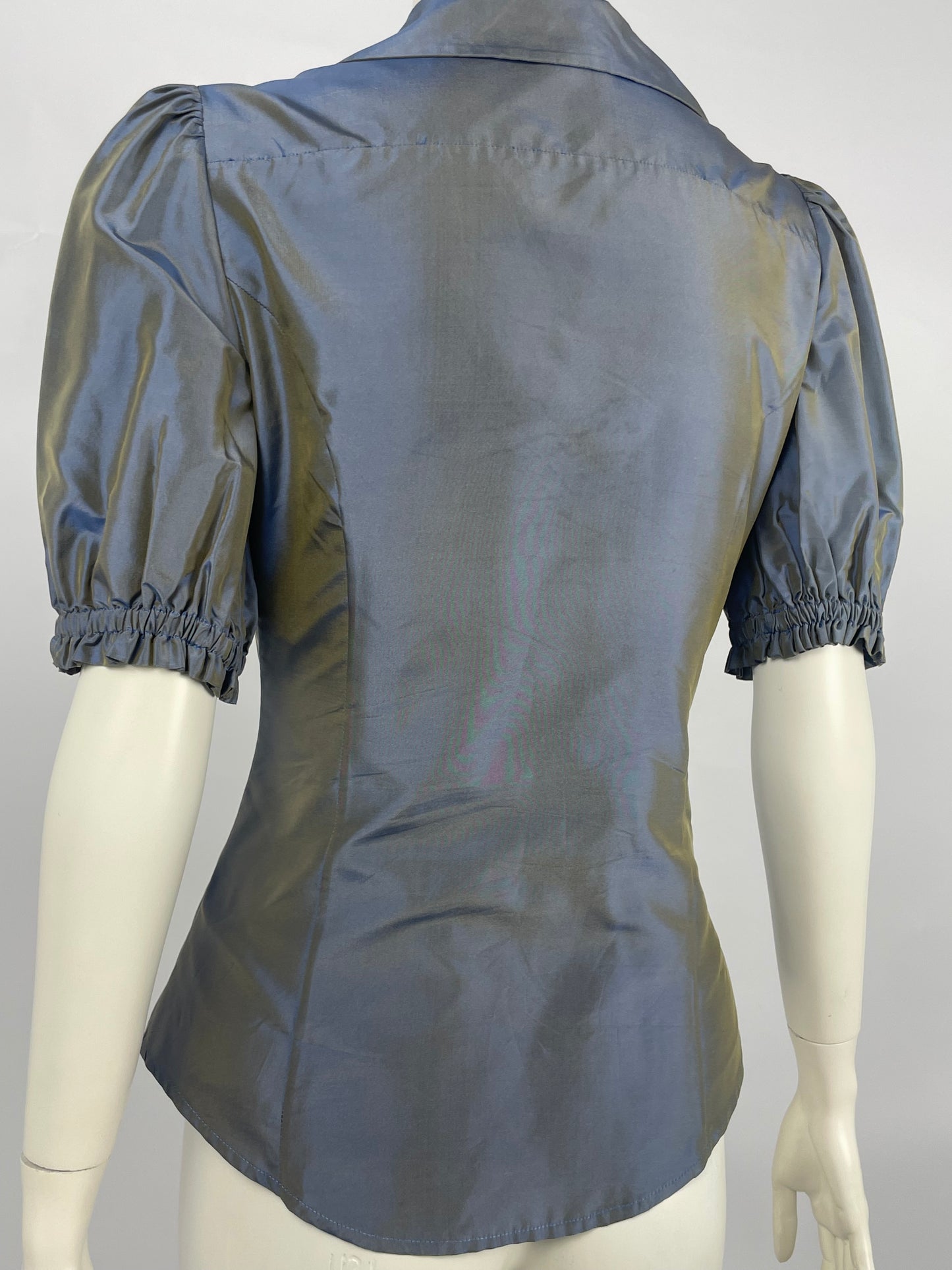 Moschino 2000’s Couture Satin ruffled shirt