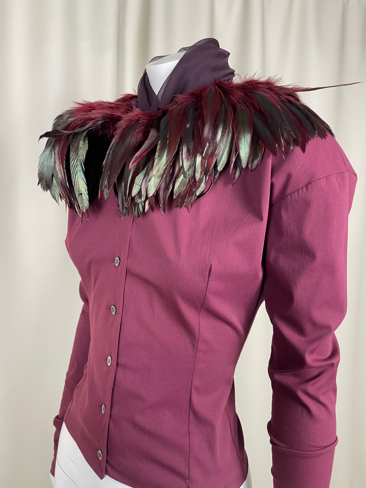 Dolce & Gabbana F/W 1990 Feather Shirt