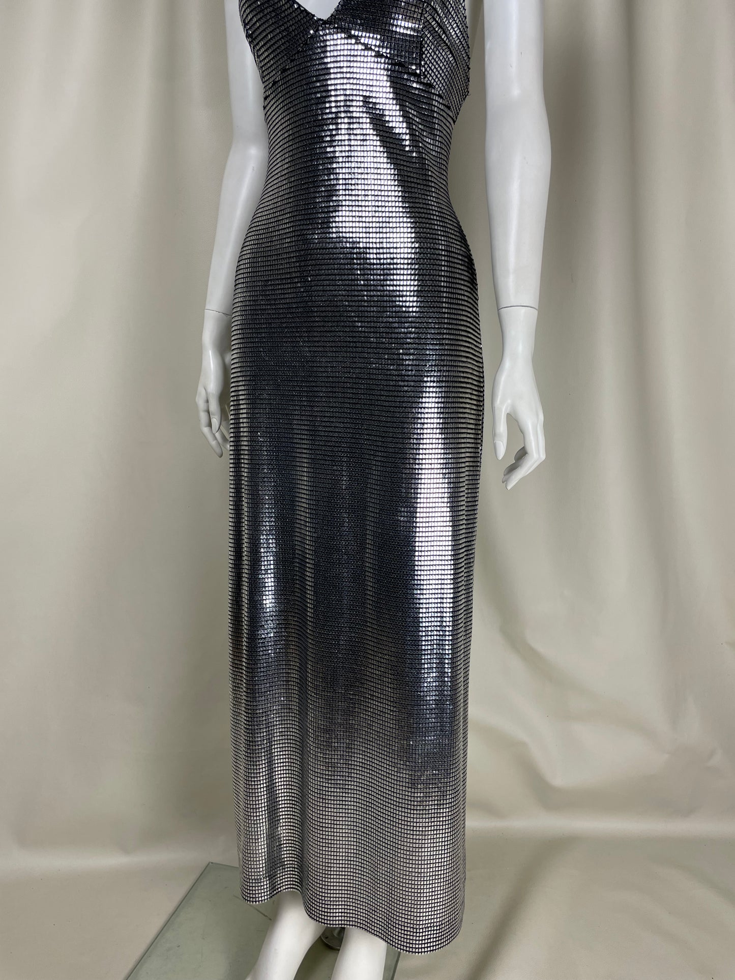 Paco Rabanne F/W 1995 Metallic Dress