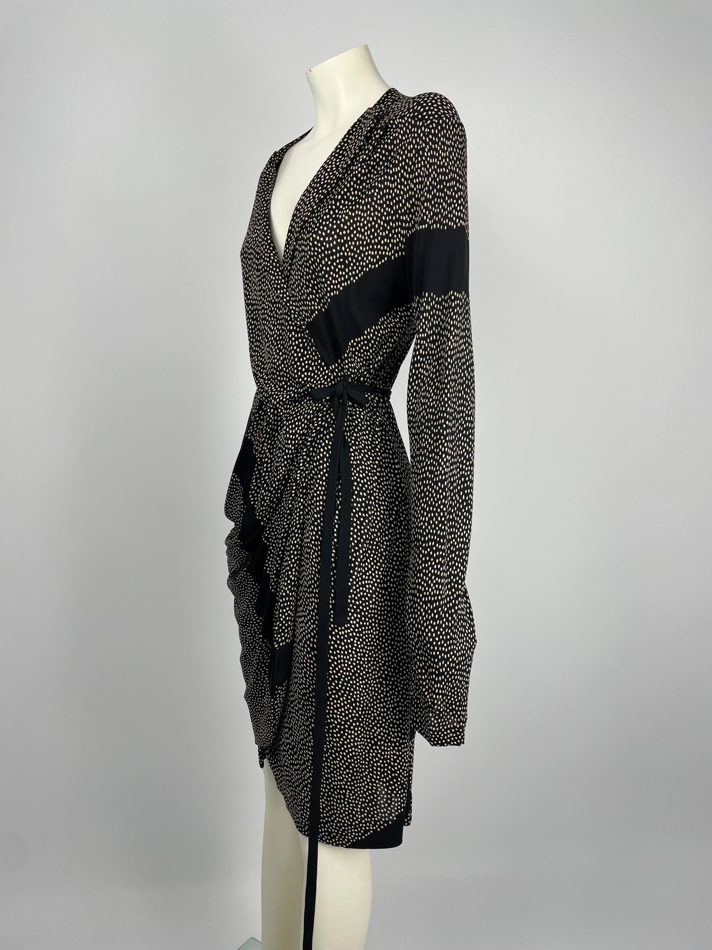 Balenciaga by Nicolas Ghesquiere 2010 Polka dots tie dress