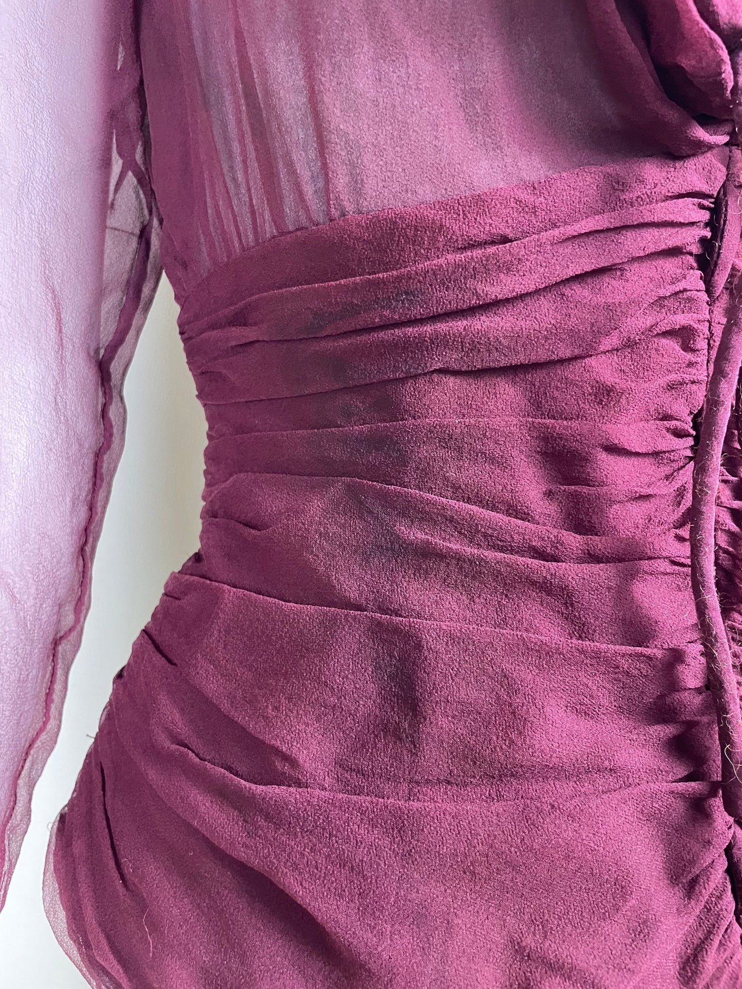 Chloe 1990’s Silk Pleats Blouse (S)