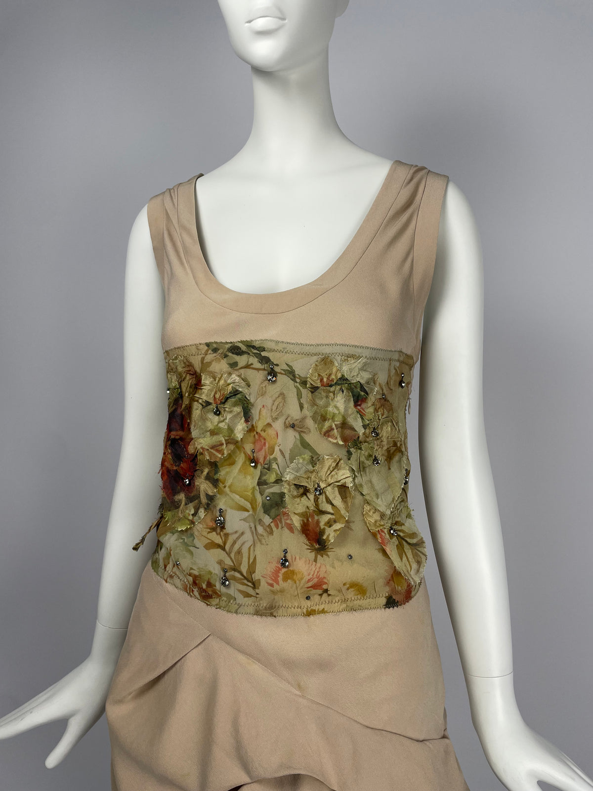 Dior by John Galliano S/S 2007 Pleated maxi dress