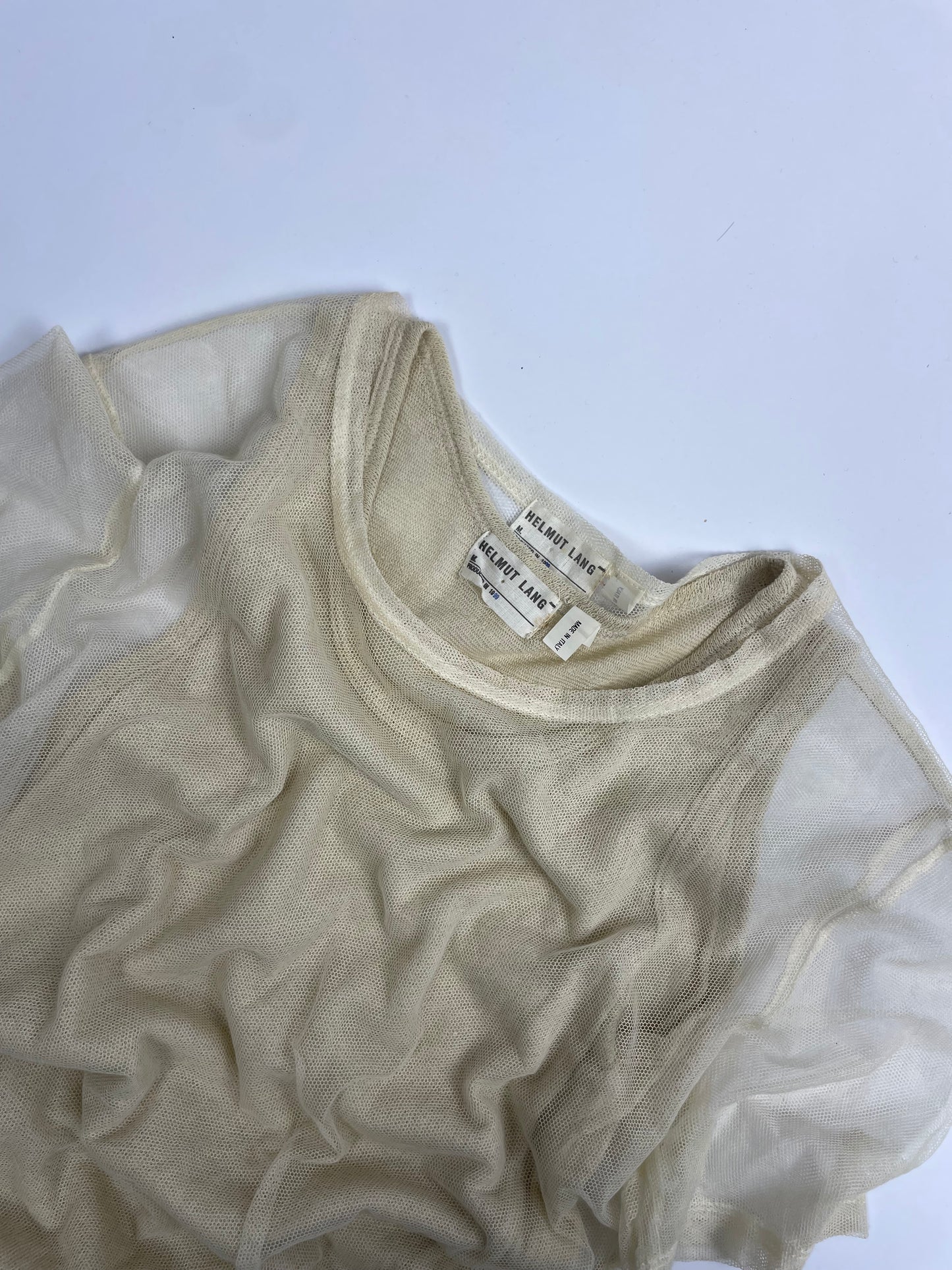 Helmut Lang S/S 1999 Mesh Twin Set