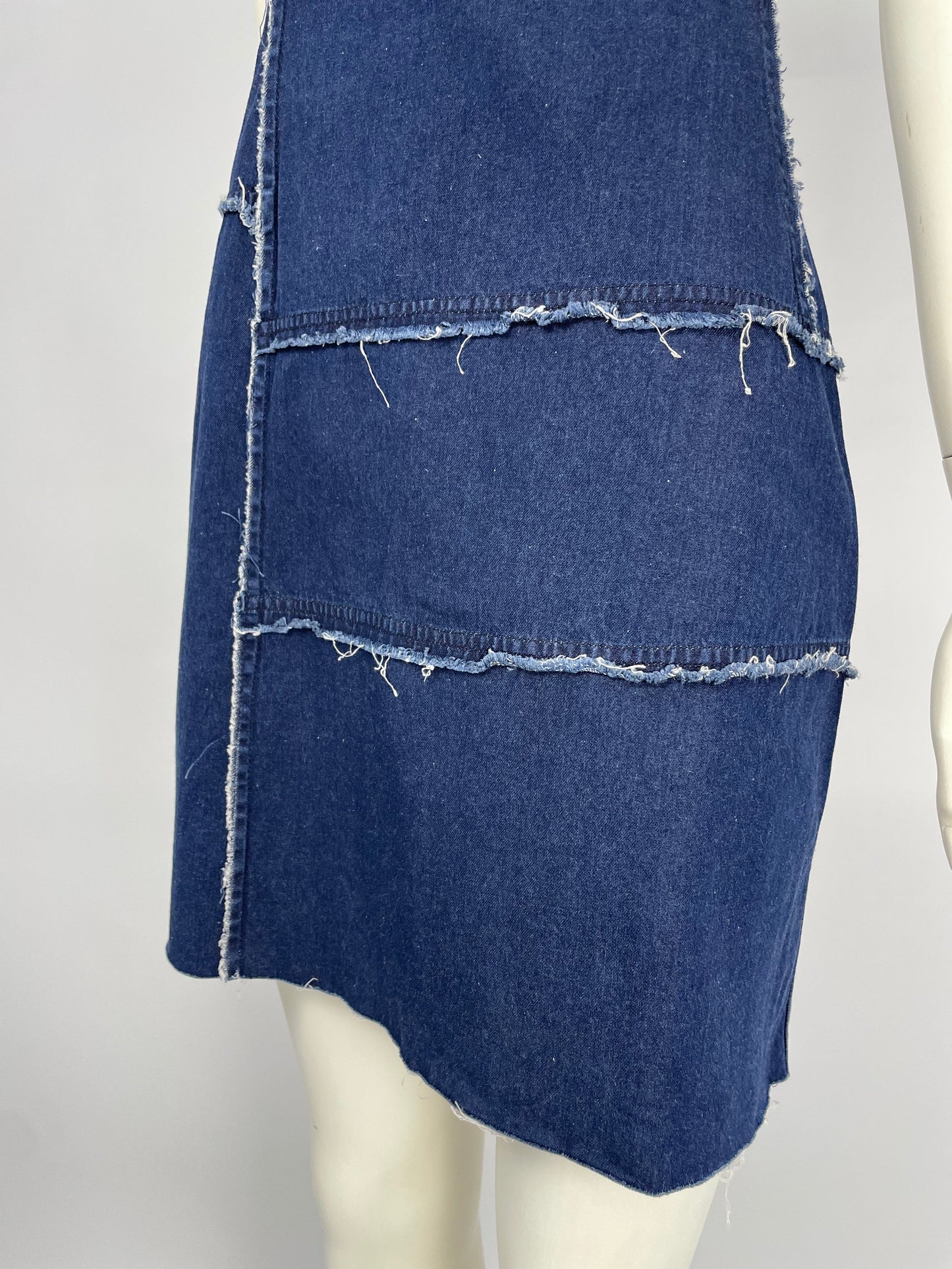 Plein Sud 1990’s Denim bustier mini dress