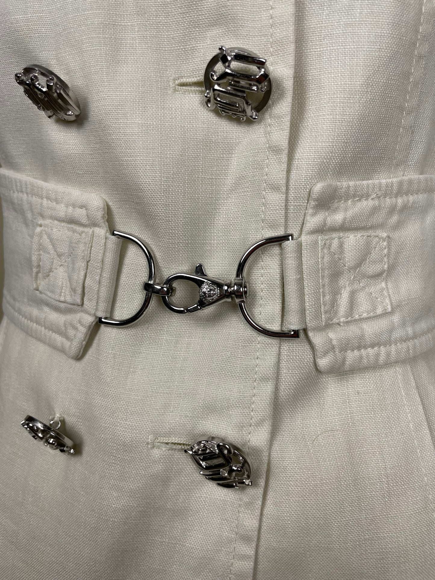 Gianni Versace 1990’s Linen Safari Coat