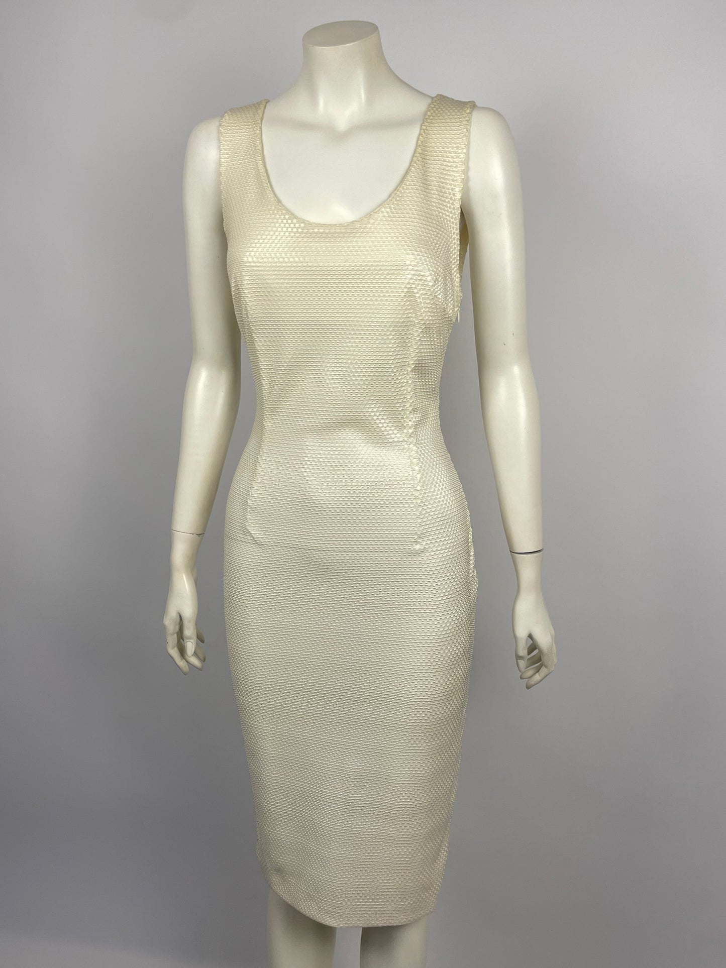 Dolce & Gabbana 1990’s Foil Effect Sheath Dress