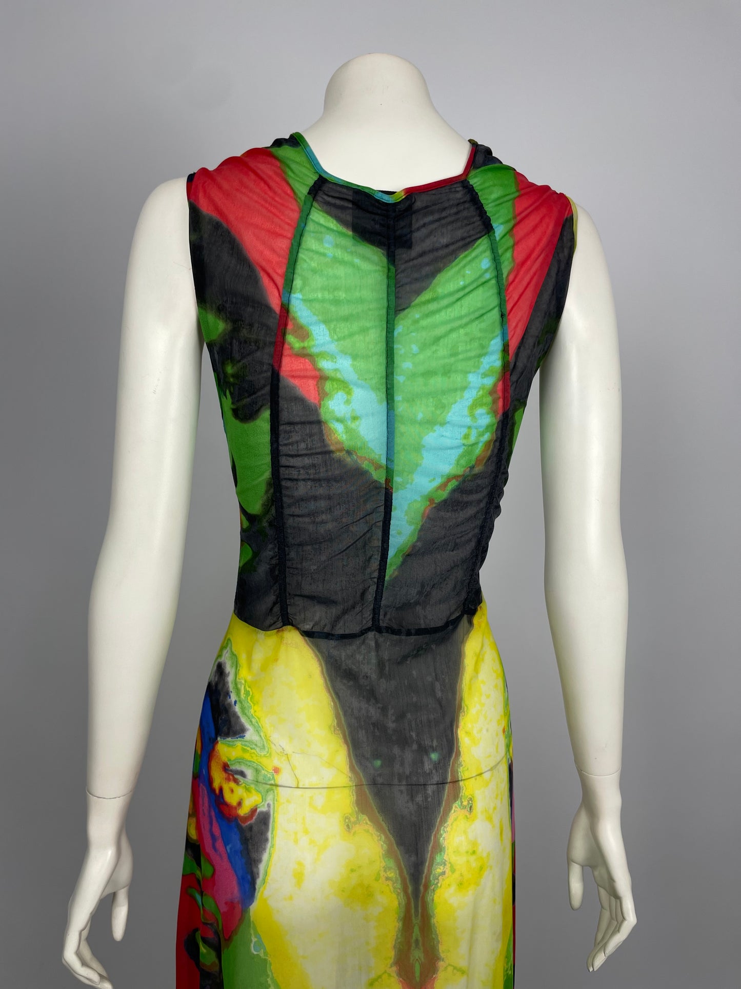 Jean Paul Gaultier S/S 2000 maxi mesh dress