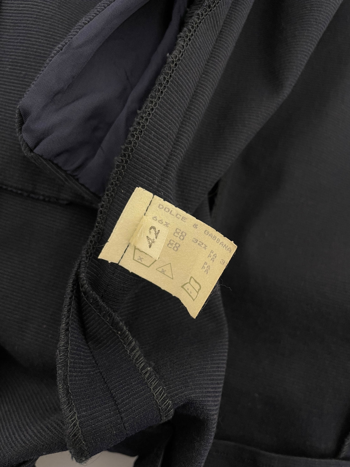 Dolce & Gabbana early 1990's Elastic corduroy coat