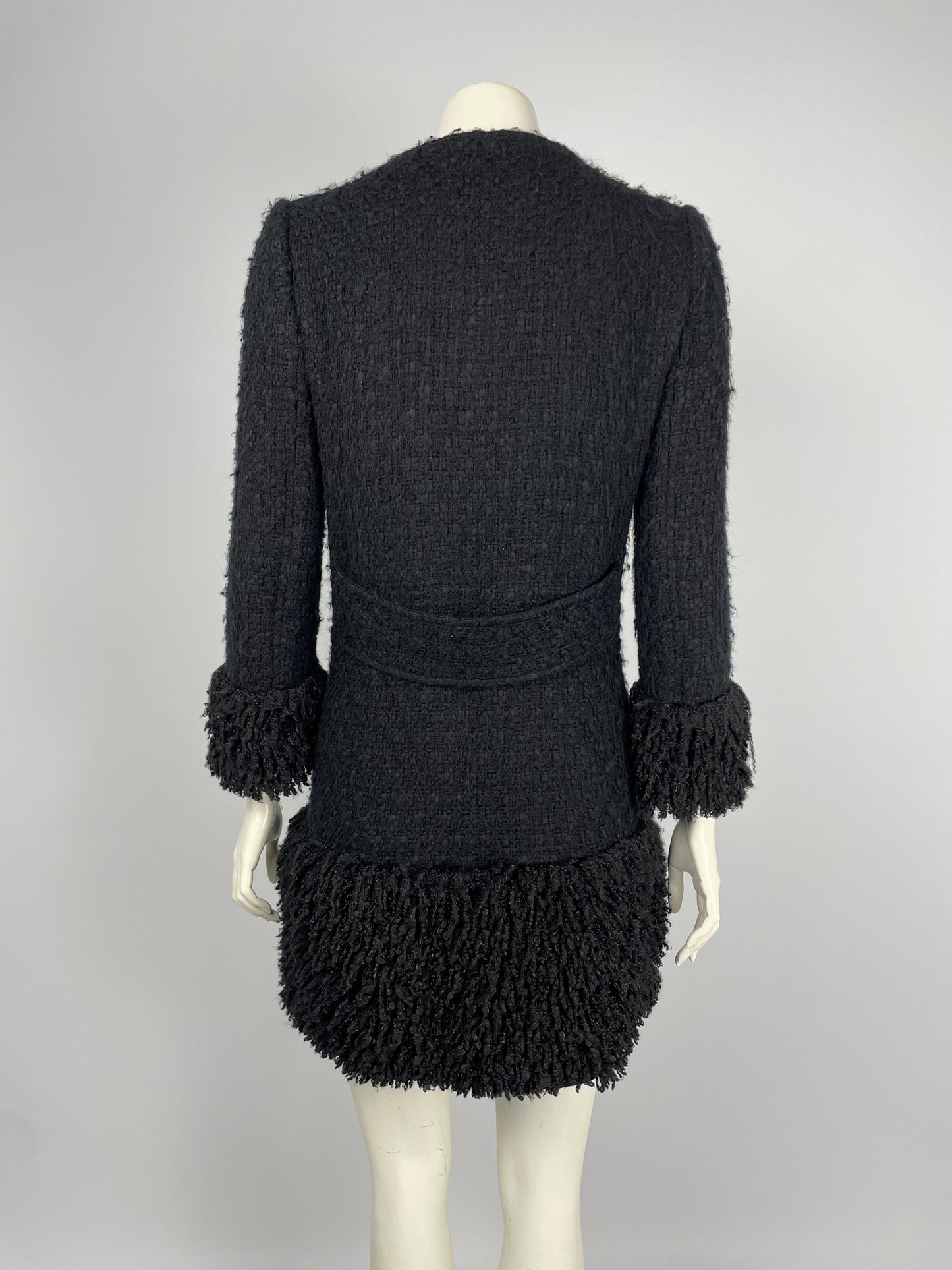 Dolce & Gabbana 2000’s Fur & tweed coat.