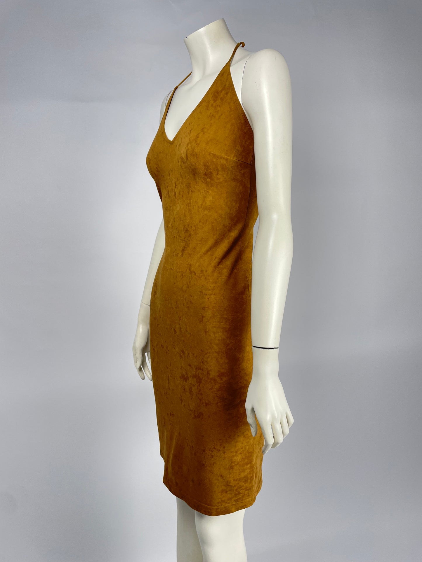 Gai Mattiolo 1990’s velour halter neck dress