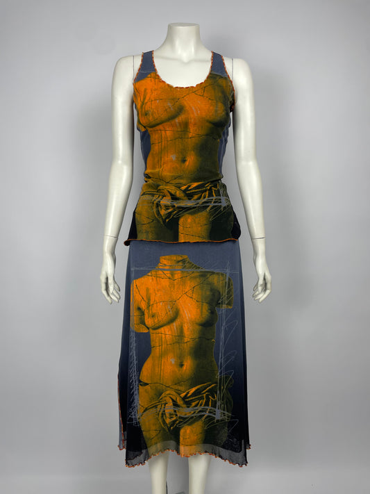 Jean Paul Gaultier S/S 1999 Venus Mesh Set