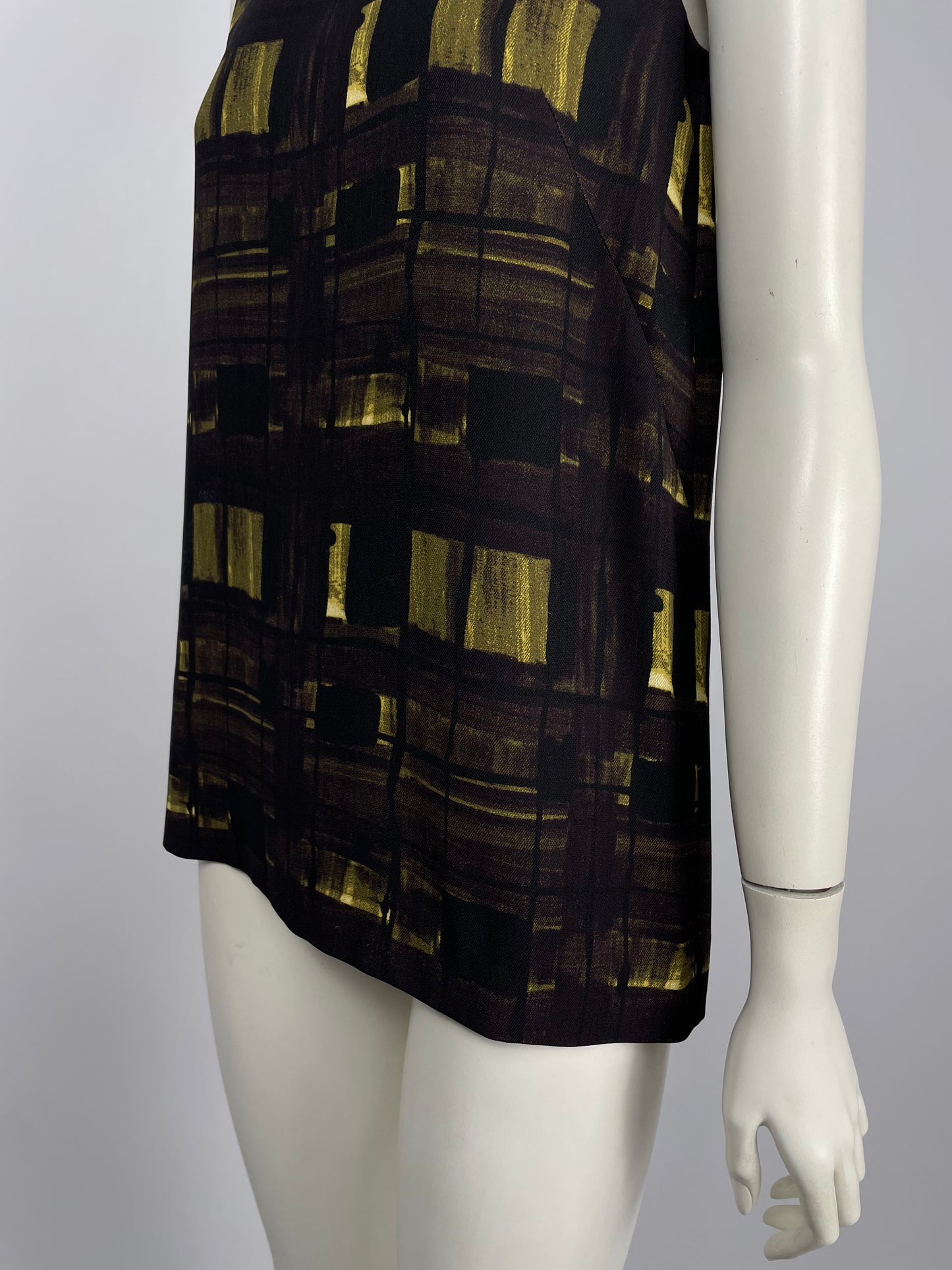 Prada F/W 2010 Squares print top.