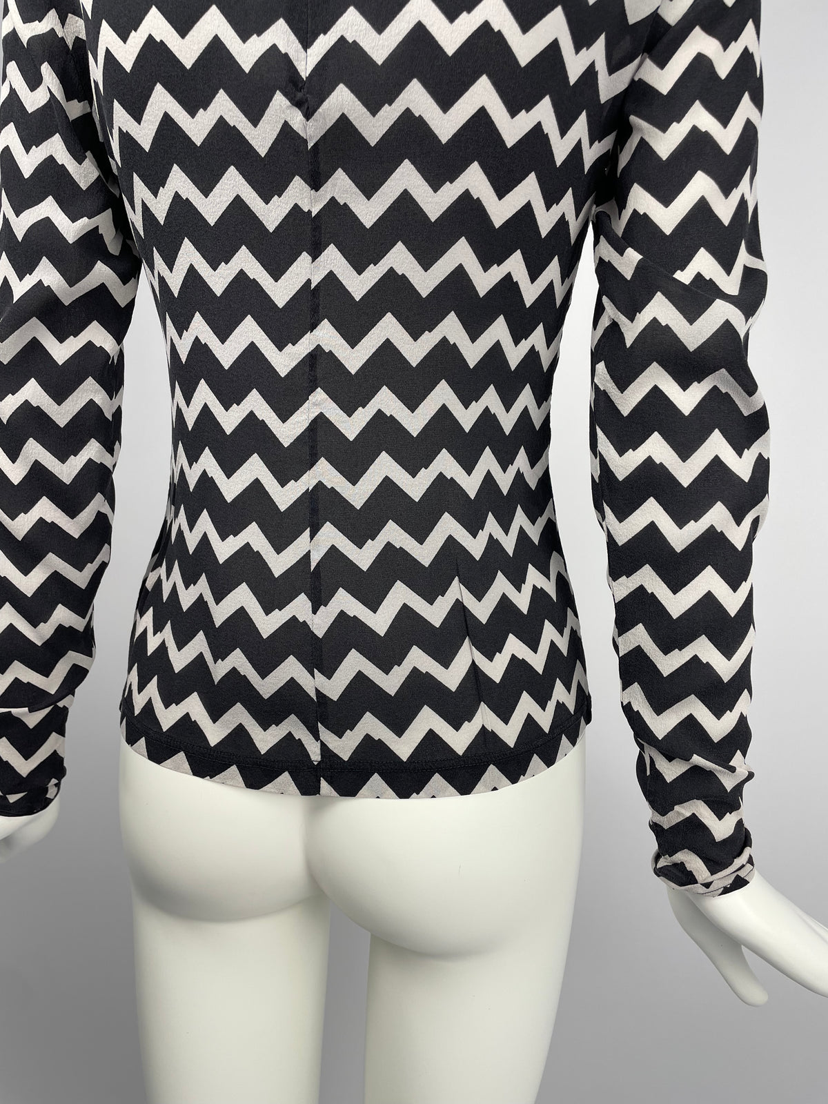 Gianni Versace 1990's stripes print top