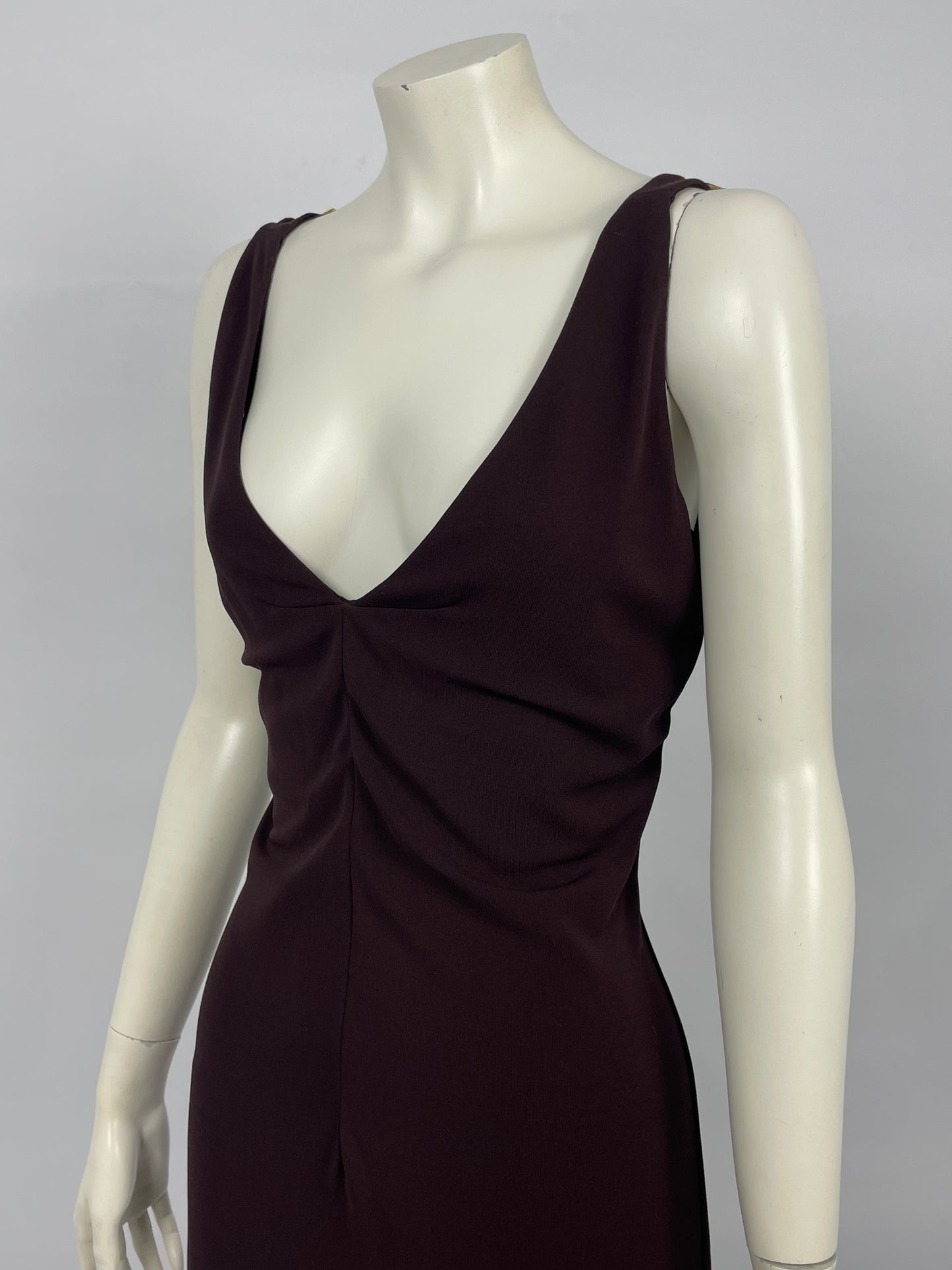 Dolce & Gabbana 1990’s V-Neckline buckle dress