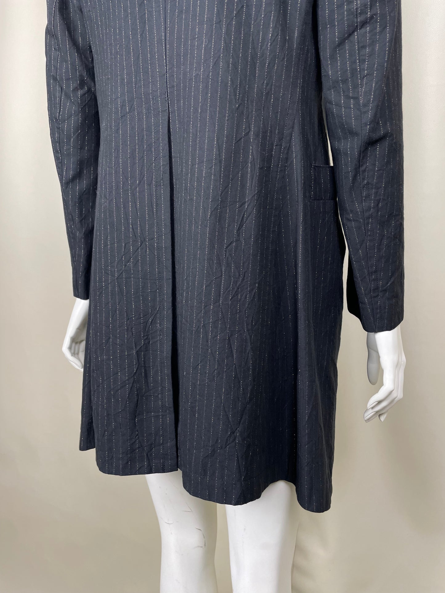 Yohji Yamamoto Pinstripe Long Blazer (M)