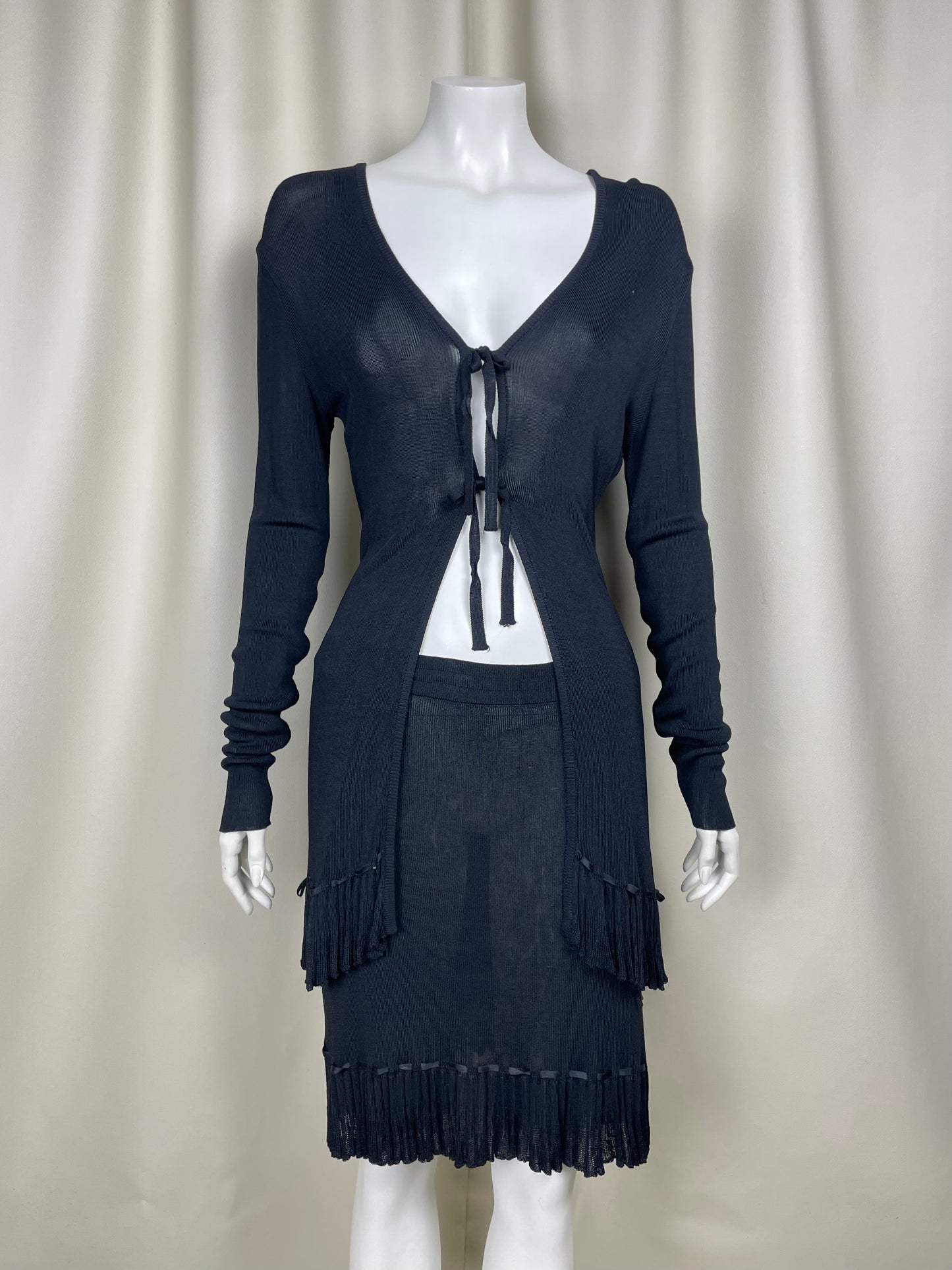 Claude Montana 1980’s Heavy Knit Set (M)