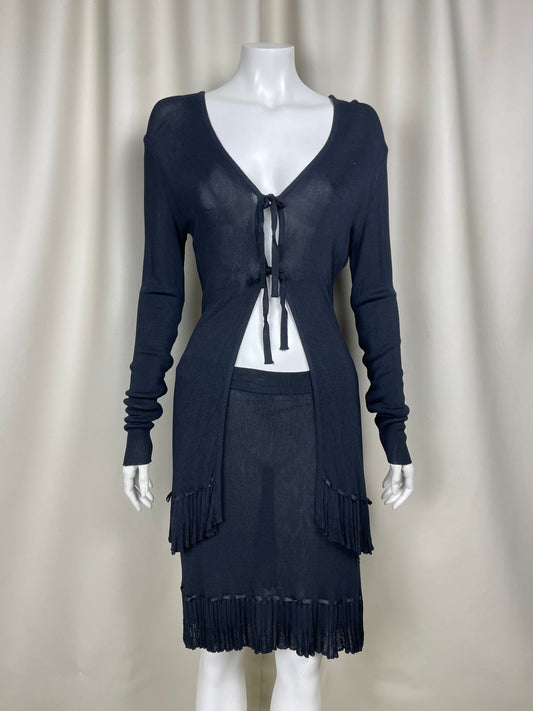 Claude Montana 1980’s Heavy Knit Set (M)