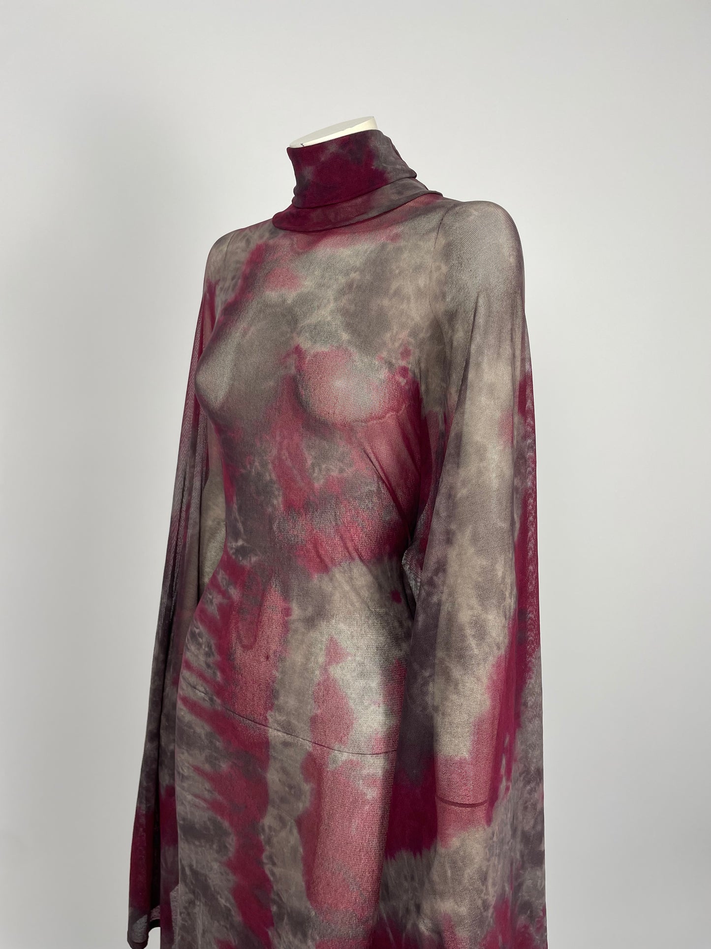 Plein Sud mesh cape dress