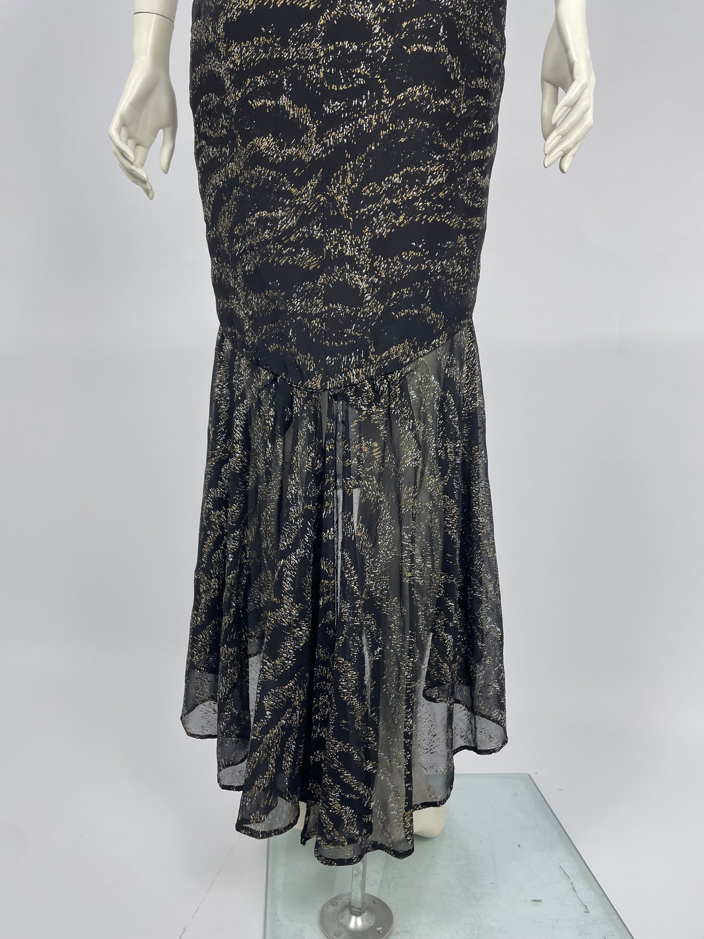 Gai Mattiolo 1990’s glittery maxi dress