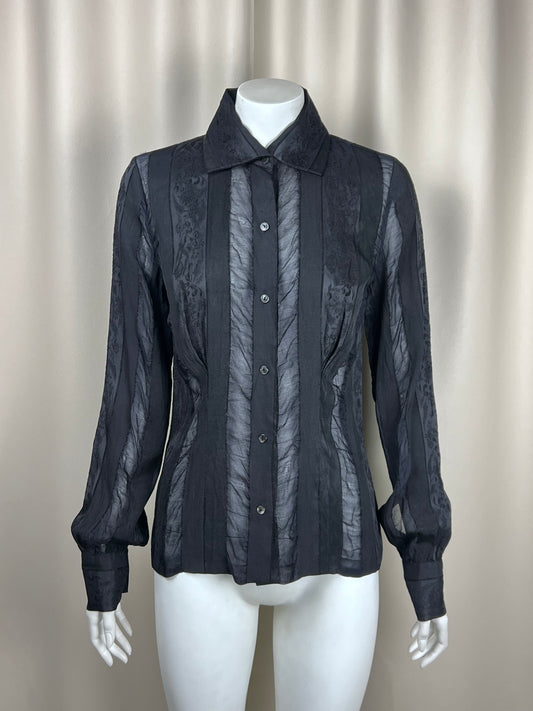 Loewe 2000’s acrylic and silk see-through shirt (S)