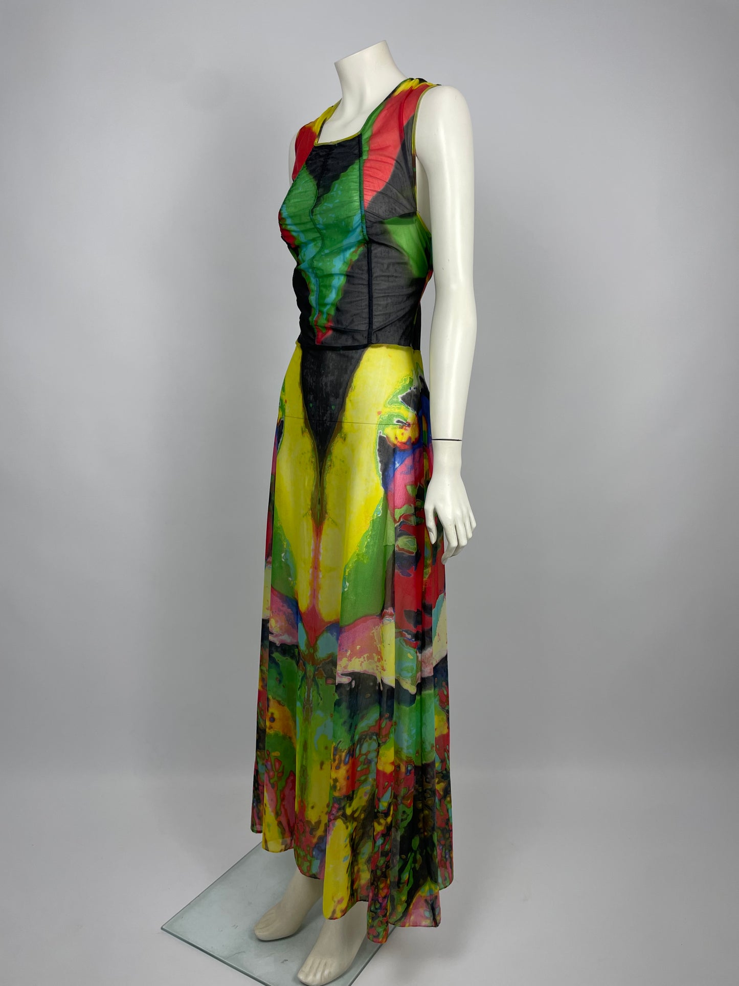 Jean Paul Gaultier S/S 2000 maxi mesh dress