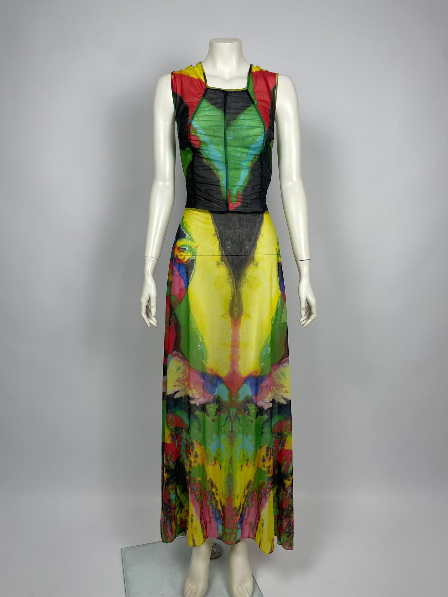 Jean Paul Gaultier S/S 2000 maxi mesh dress