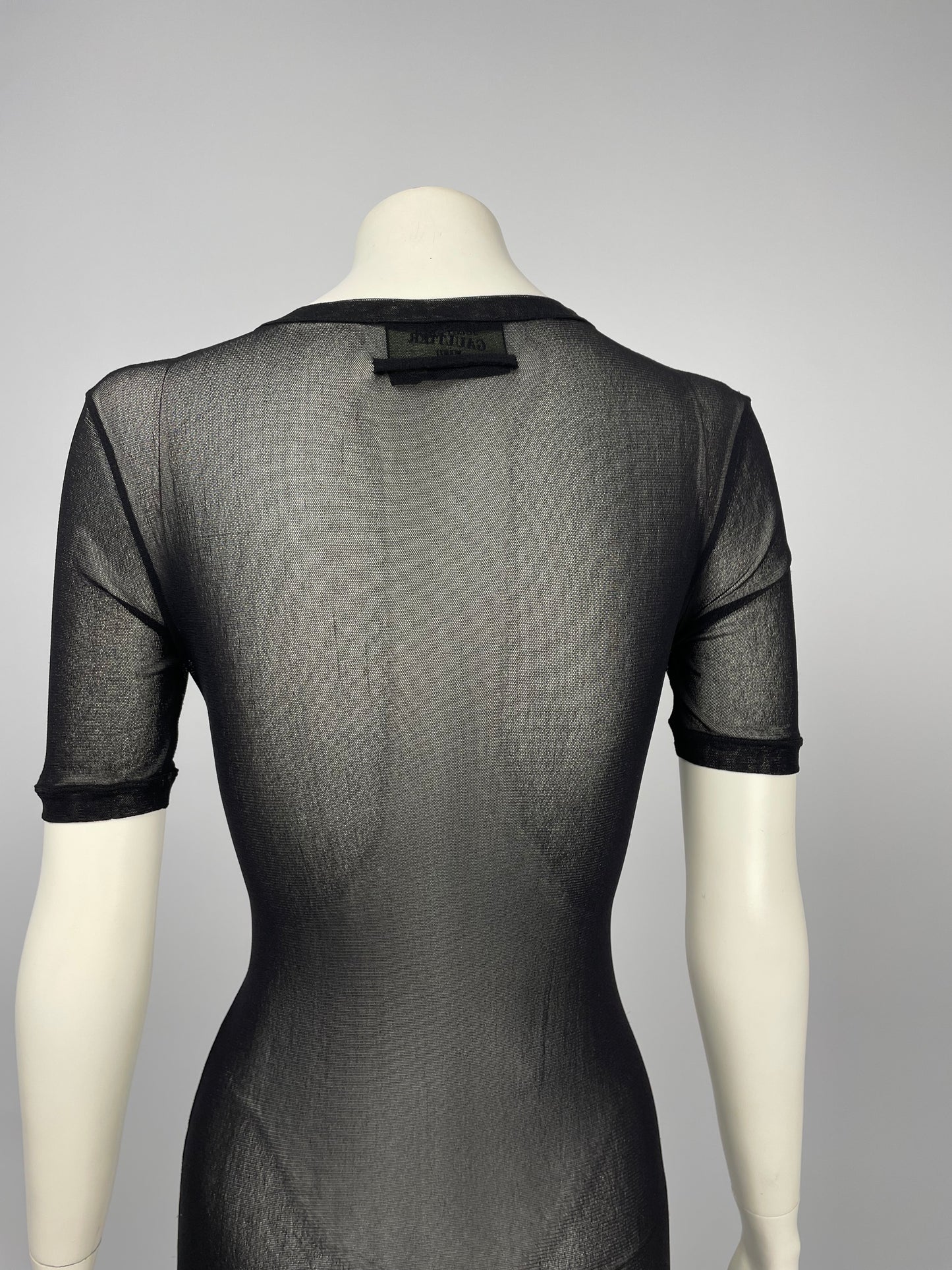 Jean Paul Gaultier 1990’s Fringes mesh maxi dress.