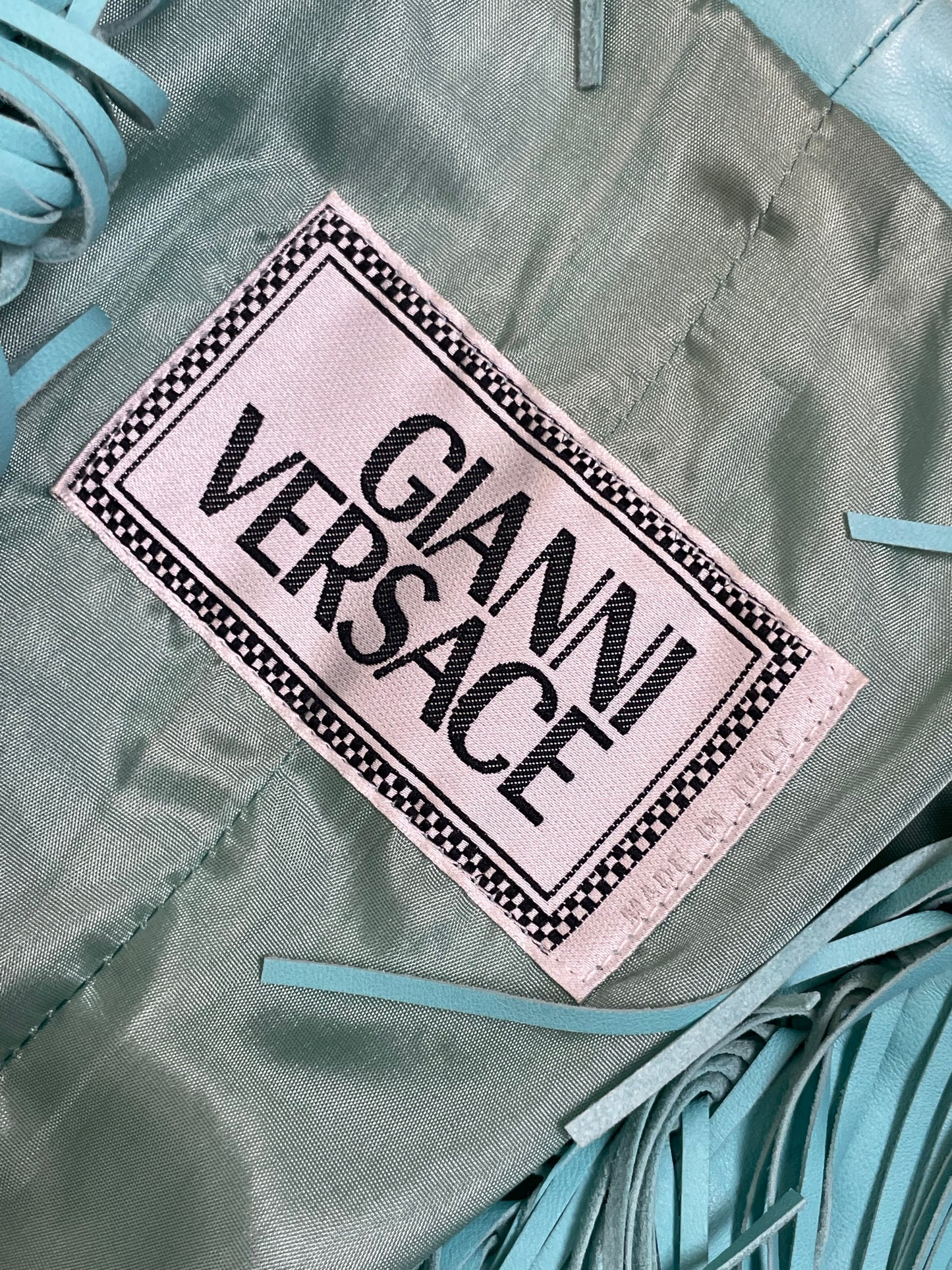 Gianni Versace S/S 2002 Fringes Leather Blazer (M)