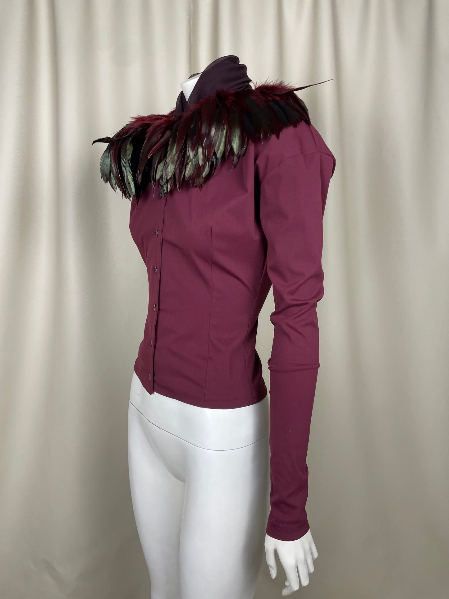 Dolce & Gabbana F/W 1990 Feather Shirt