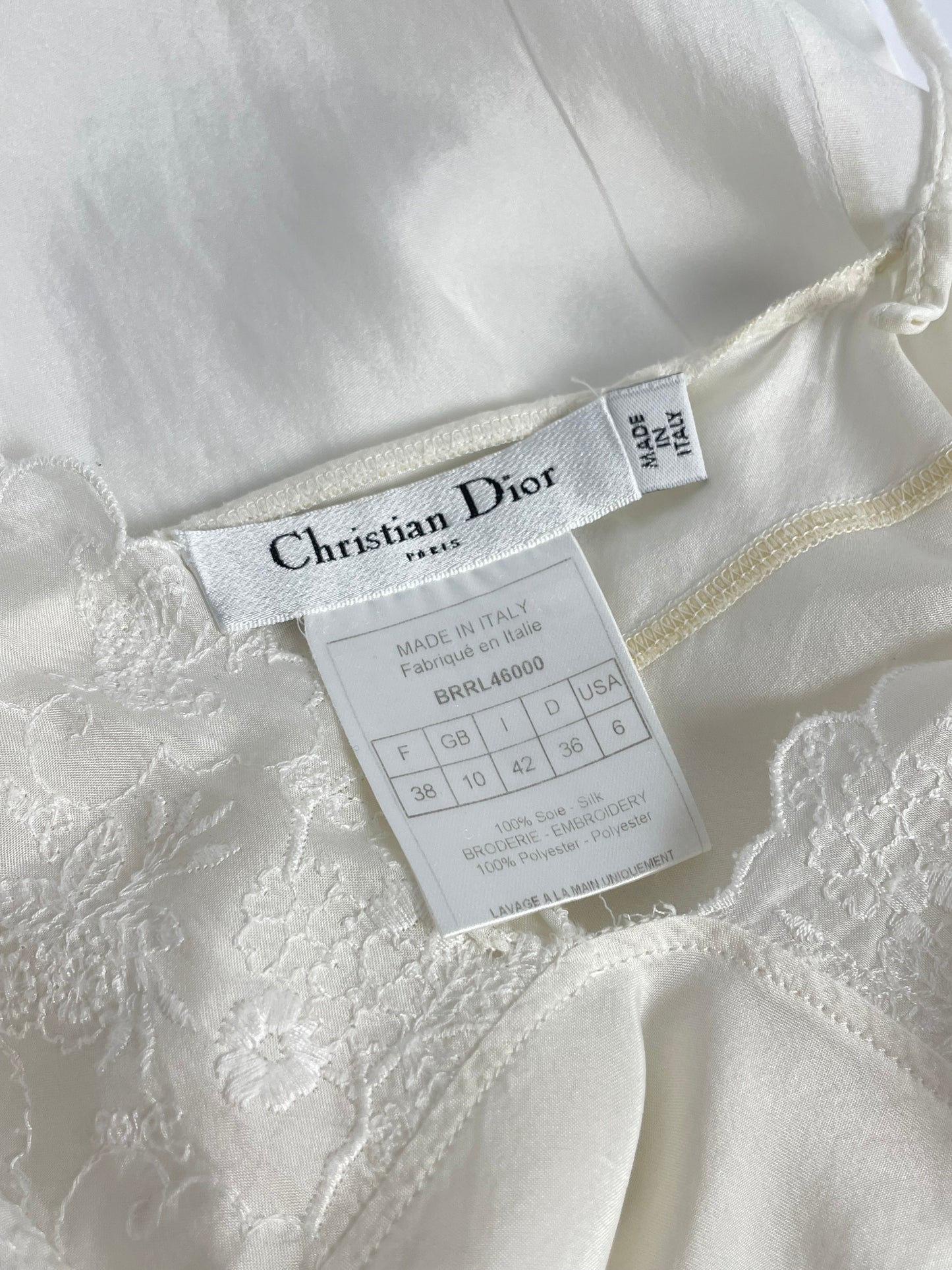 Dior by John Galliano bias cut lace dress